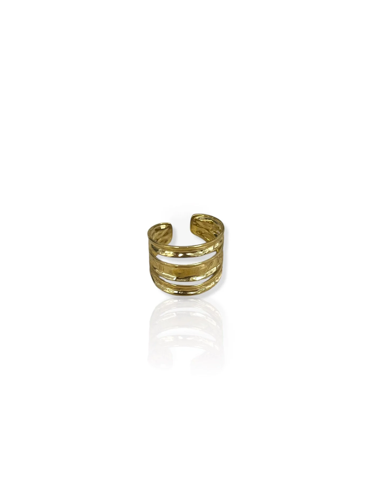 Anillo bandas dorado - Image 2