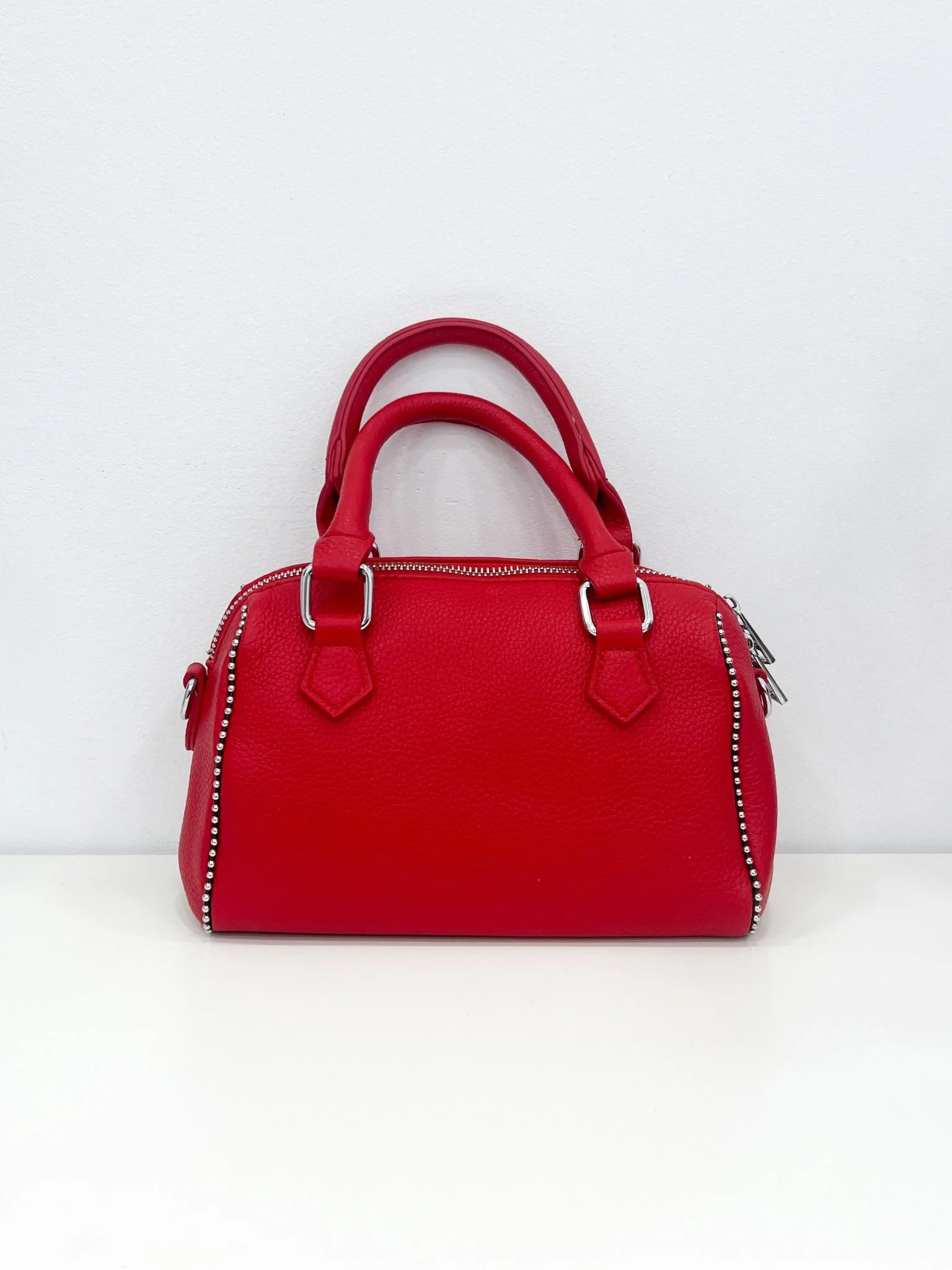 Bolso mini cremalleras rojo - Image 3
