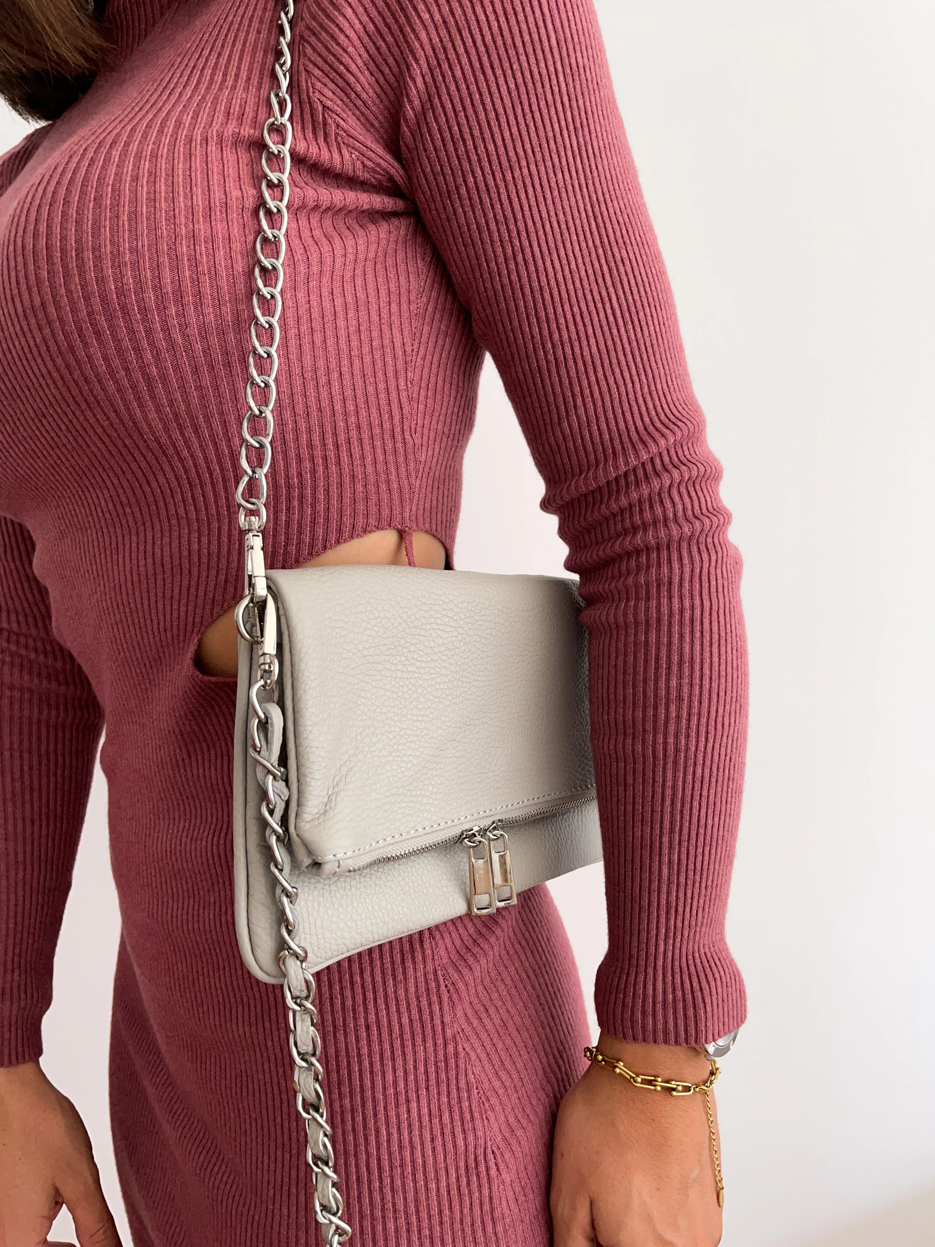 Bolso piel cadenas hielo - Image 9