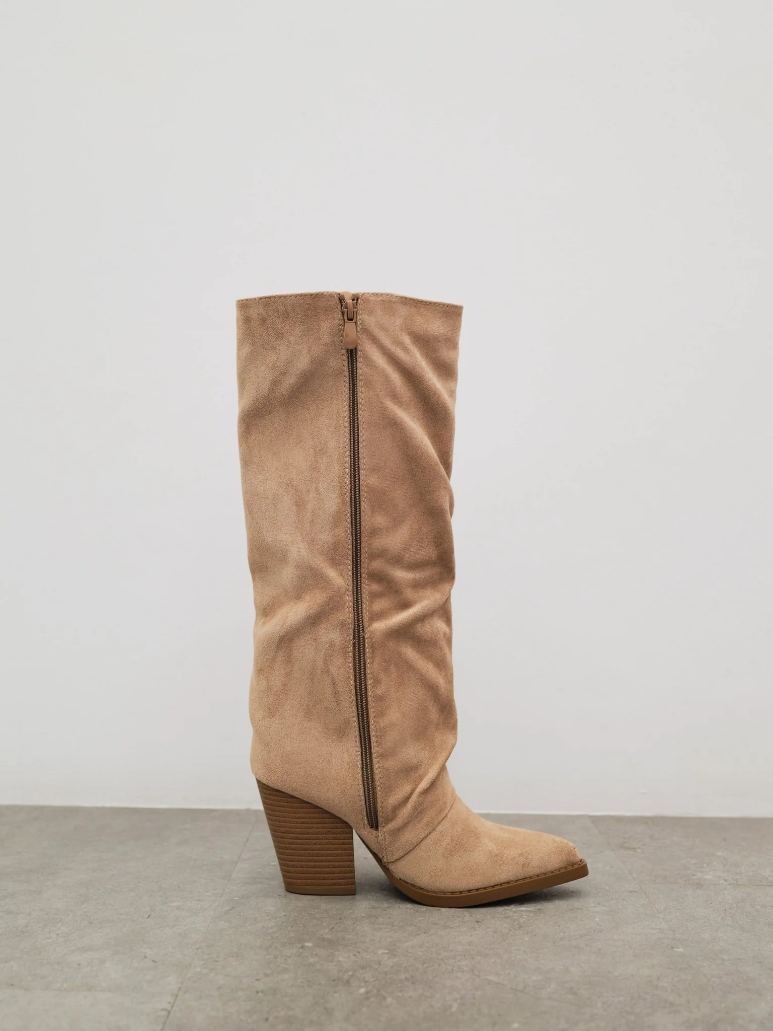 Botas cowboy flecos lateral beige - Image 6