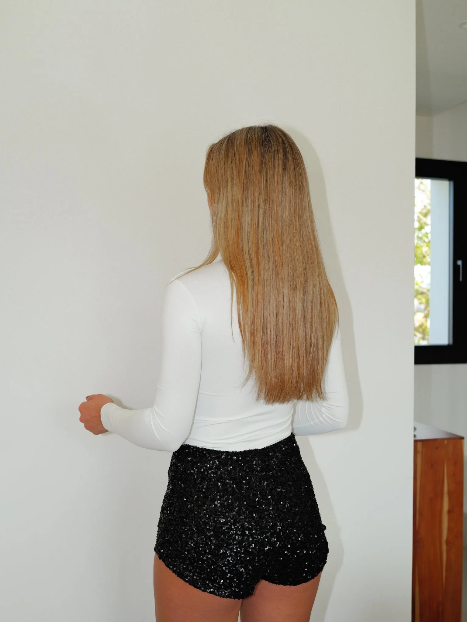 Camiseta lycra cuello cisne blanco - Image 3