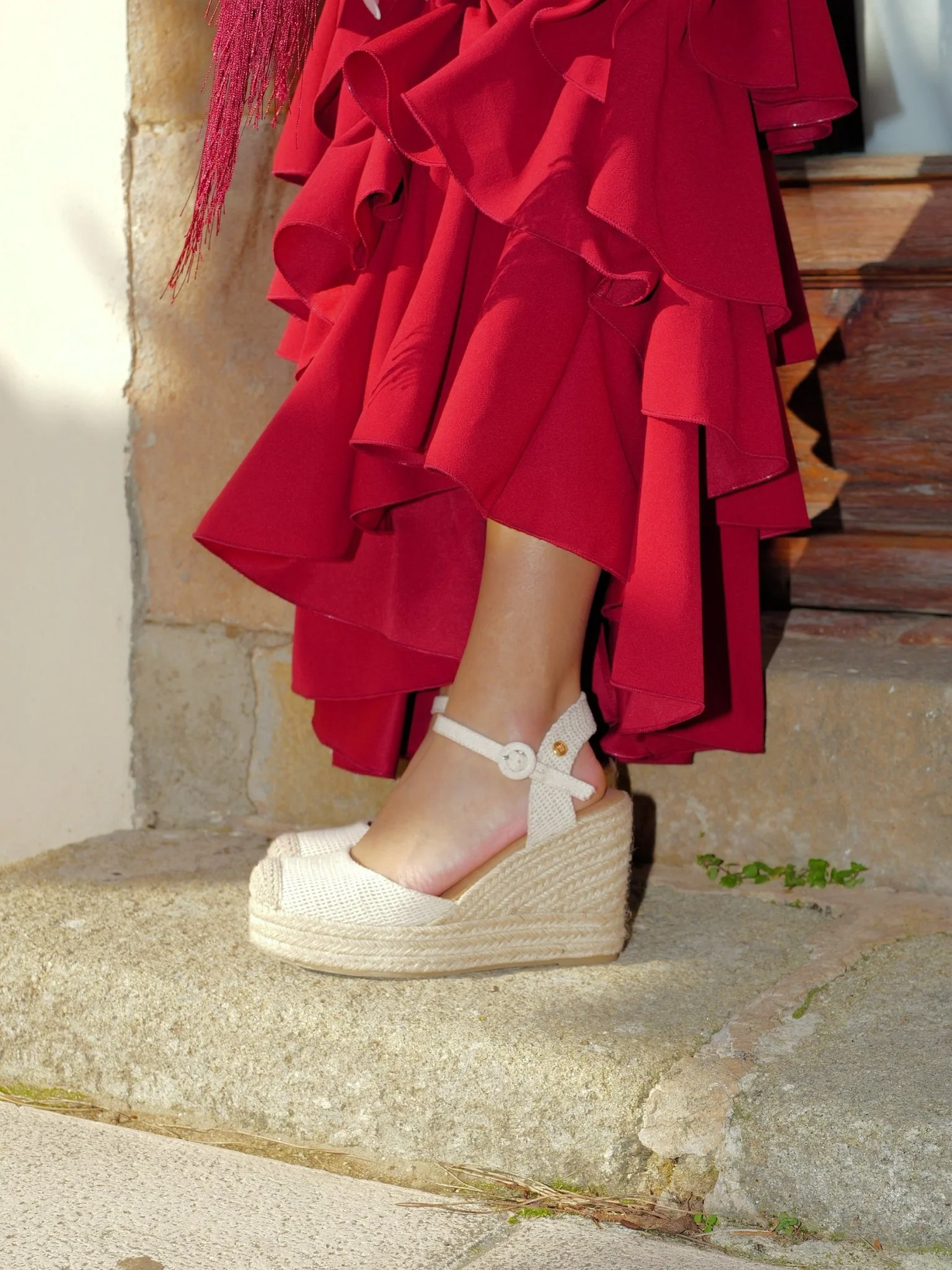 Cuñas esparto beige - Image 3