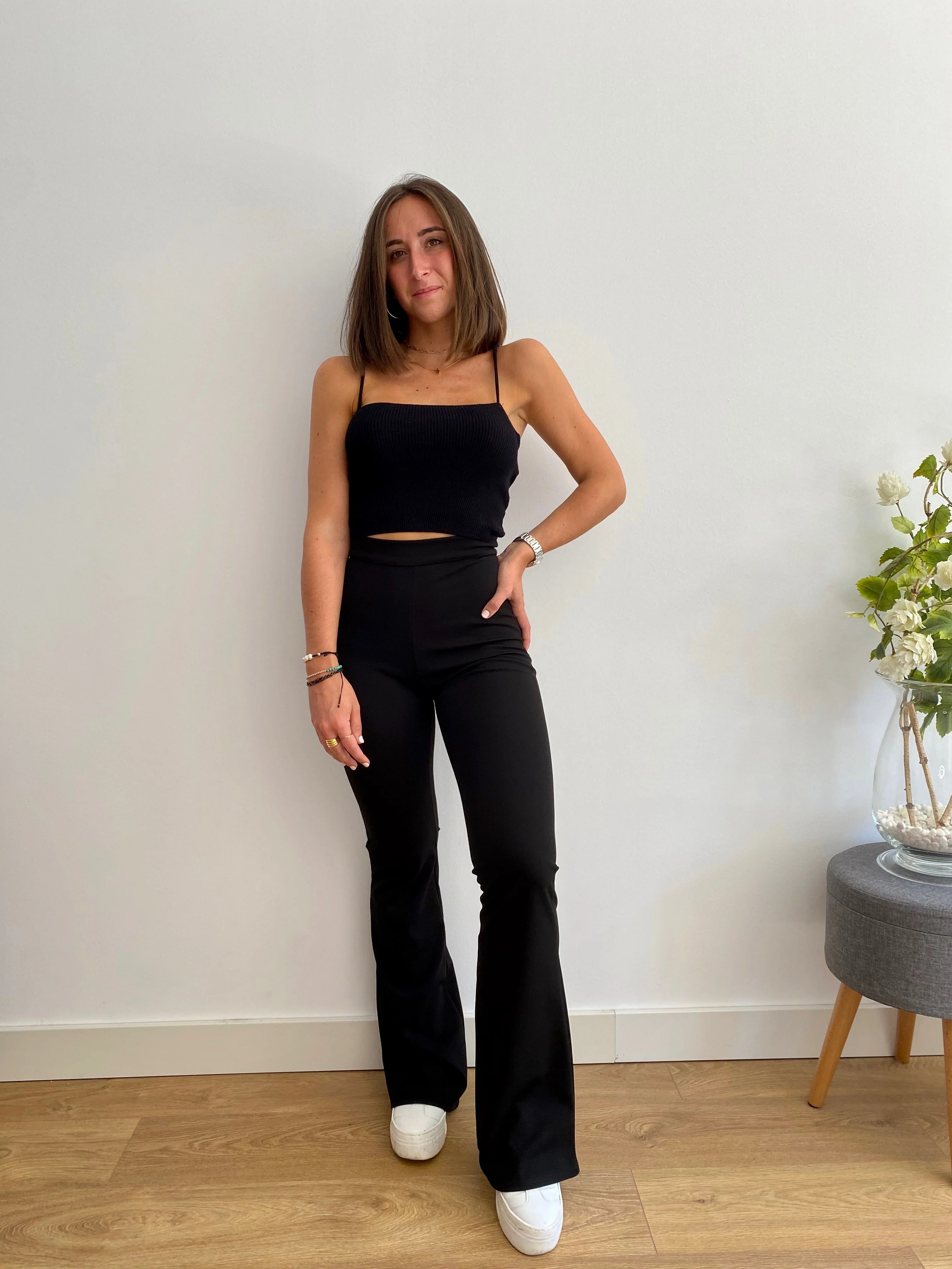 Pantalón campana negro - Image 3