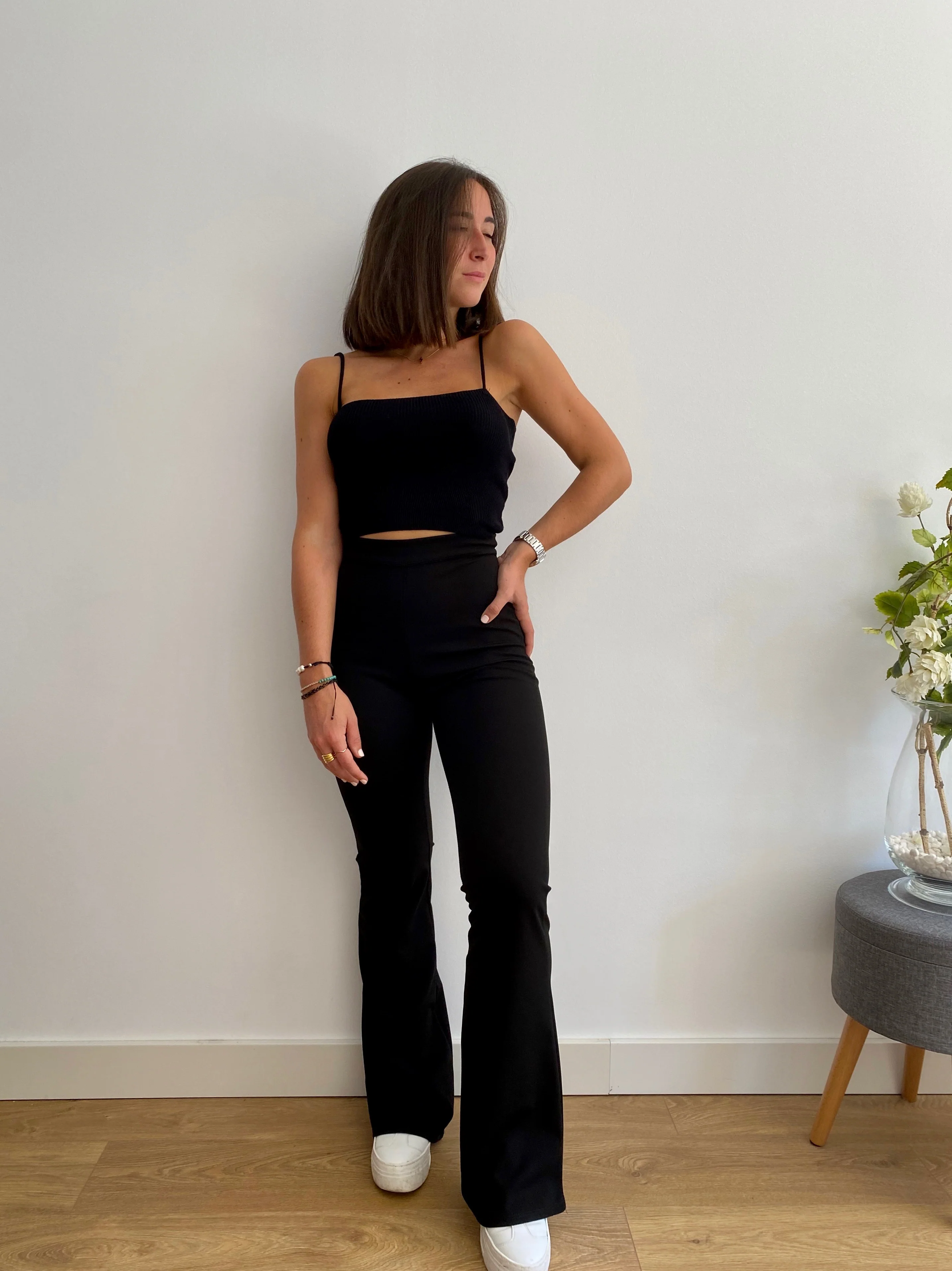 Pantalón campana negro - Image 4