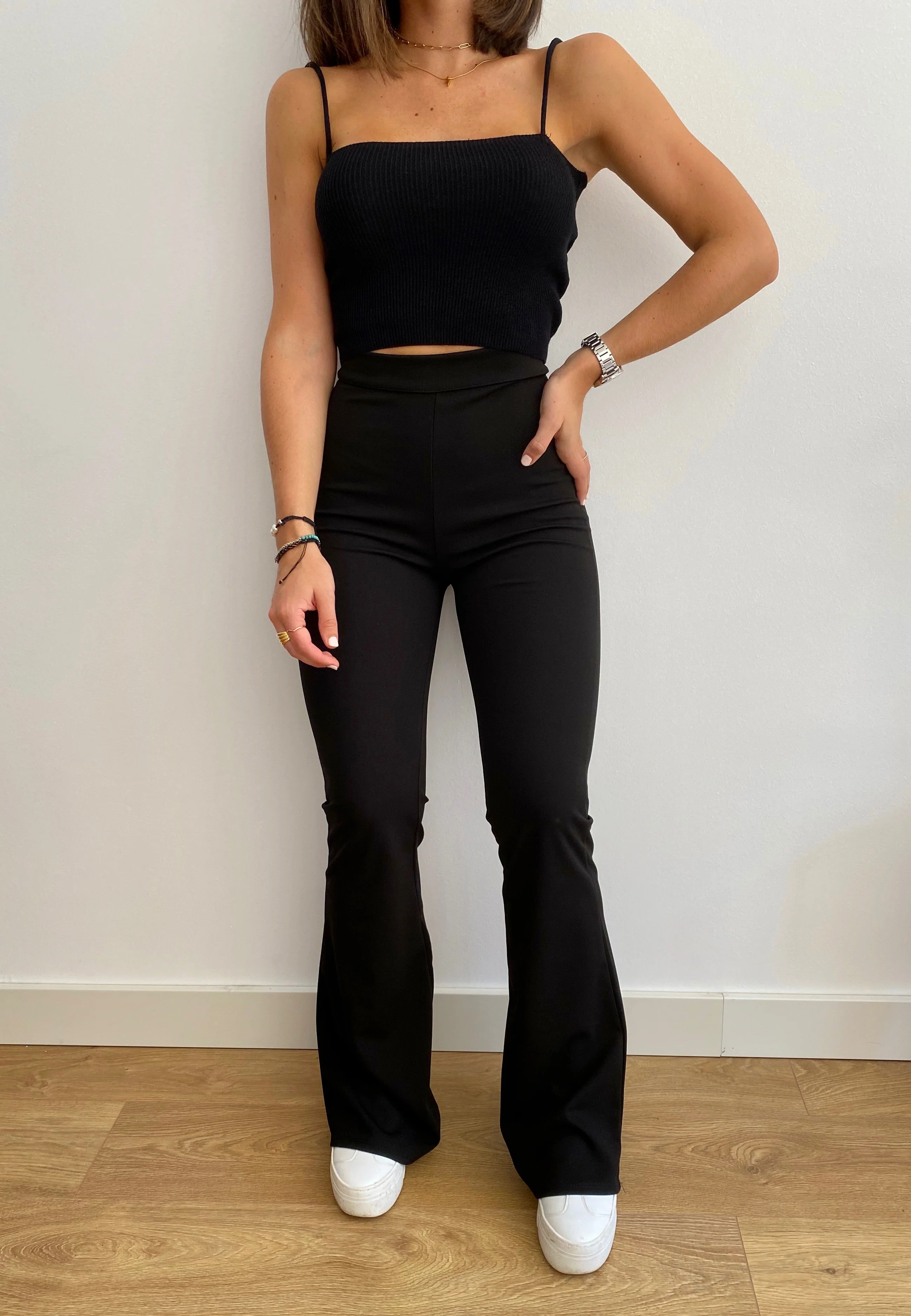 Pantalón campana negro - Image 9
