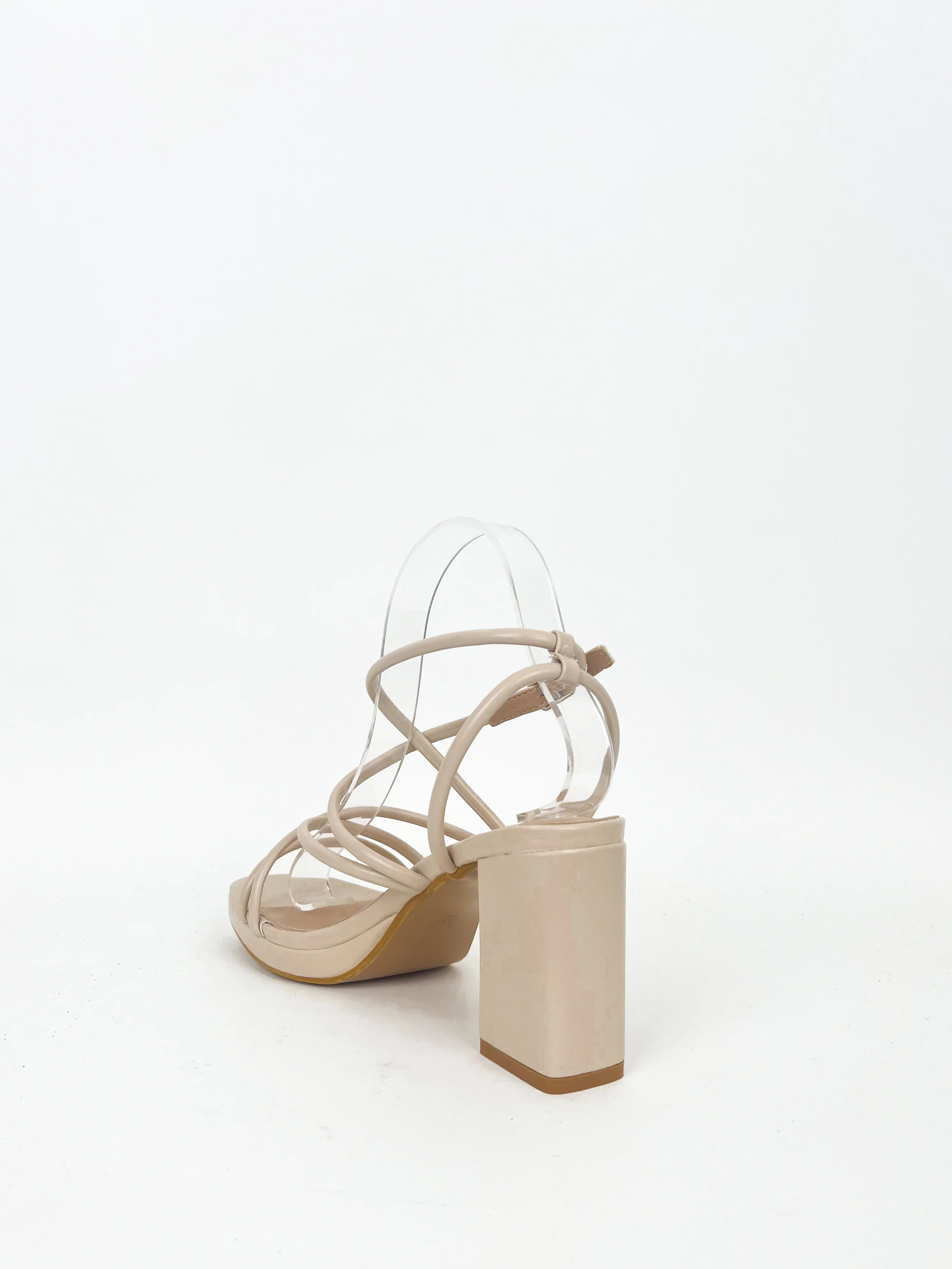 Sandalia plataforma entrelazado nude - Image 6