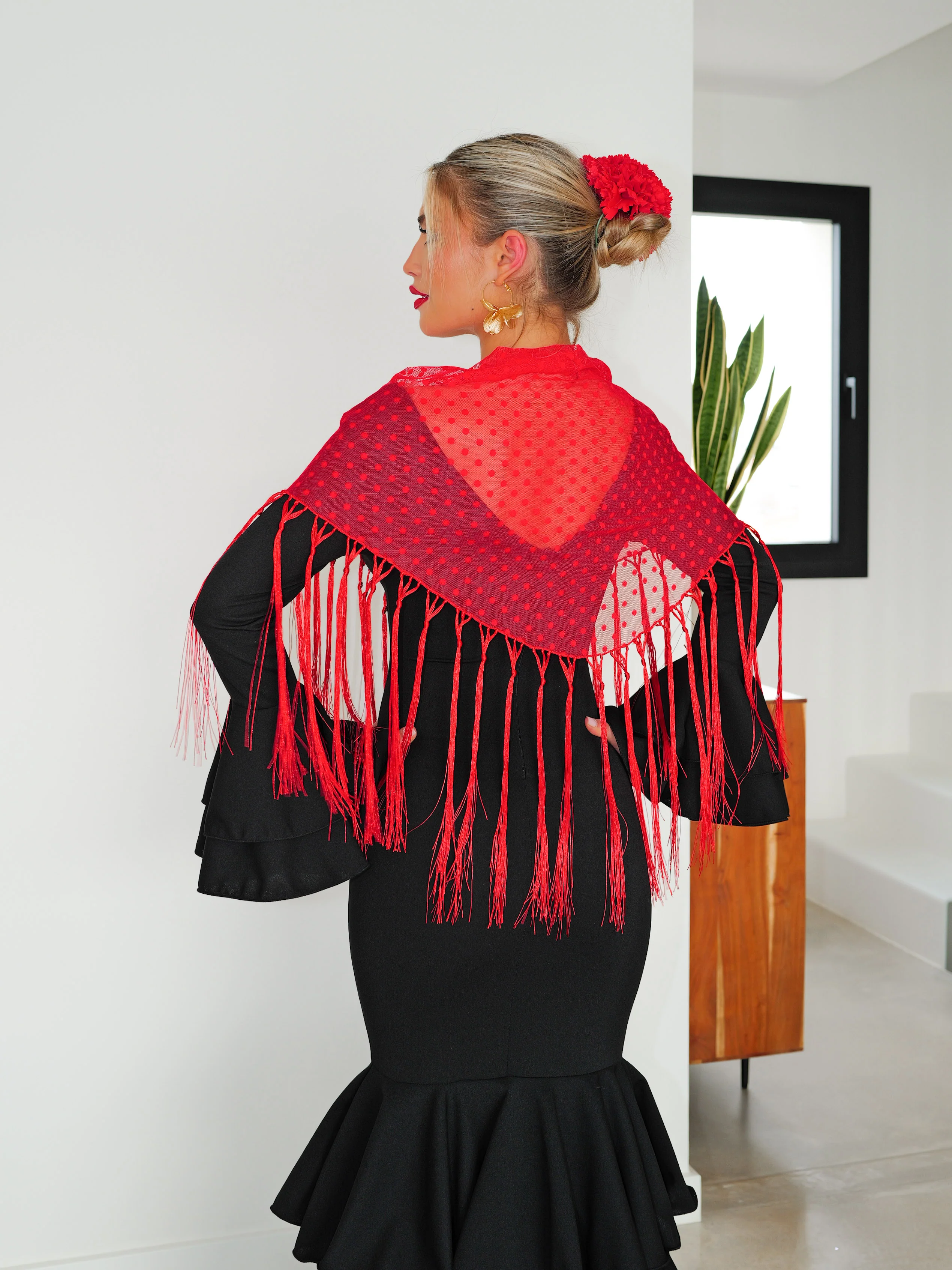 Traje flamenca volantes negro - Image 10