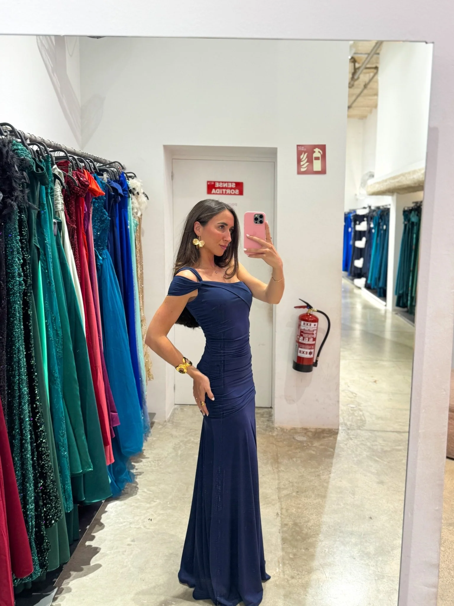Vestido asim tirante nudo marino