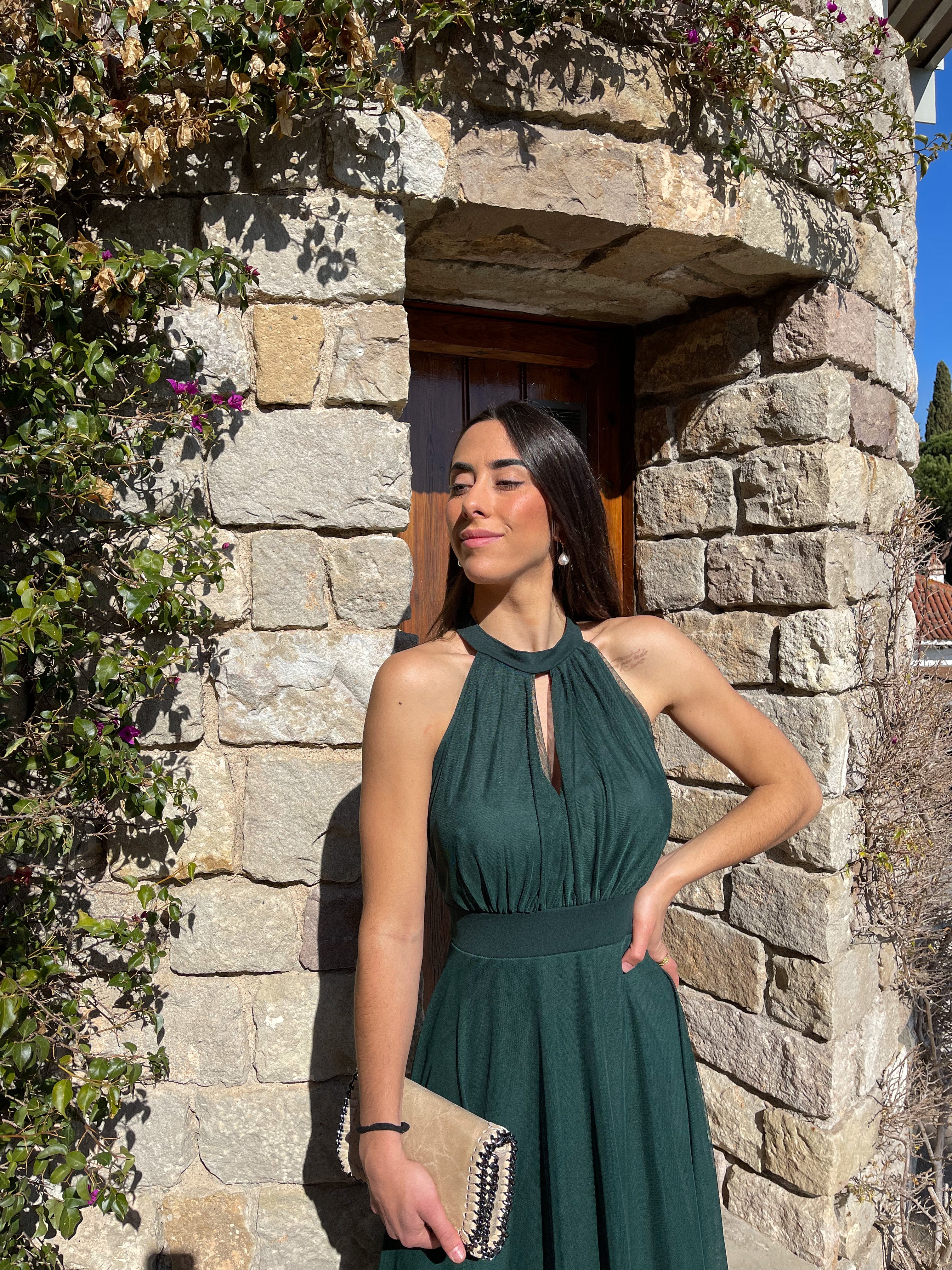 Vestido banda halter tulle botella - Image 7