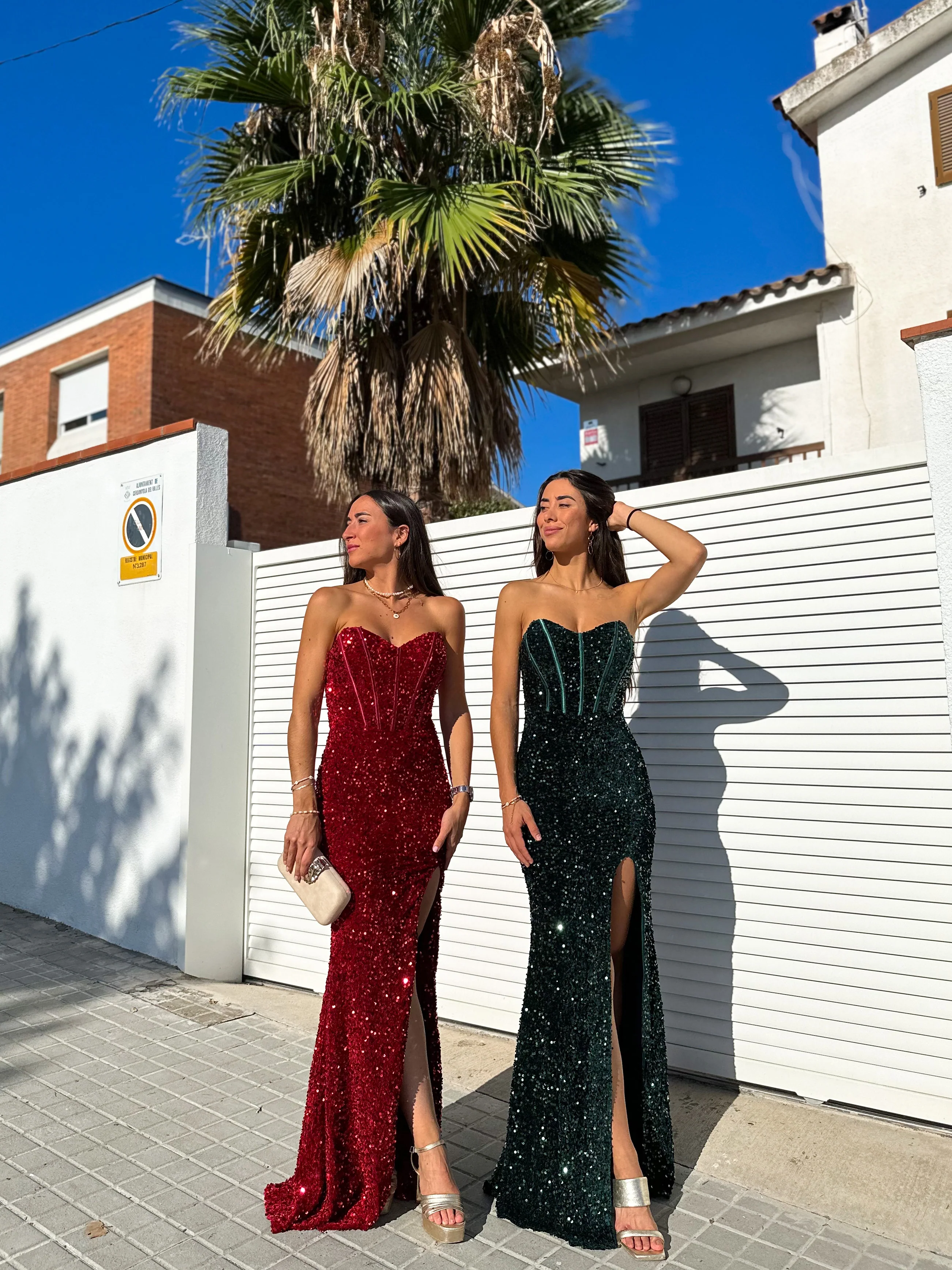 Vestido corse sirena glitter botella - Image 9