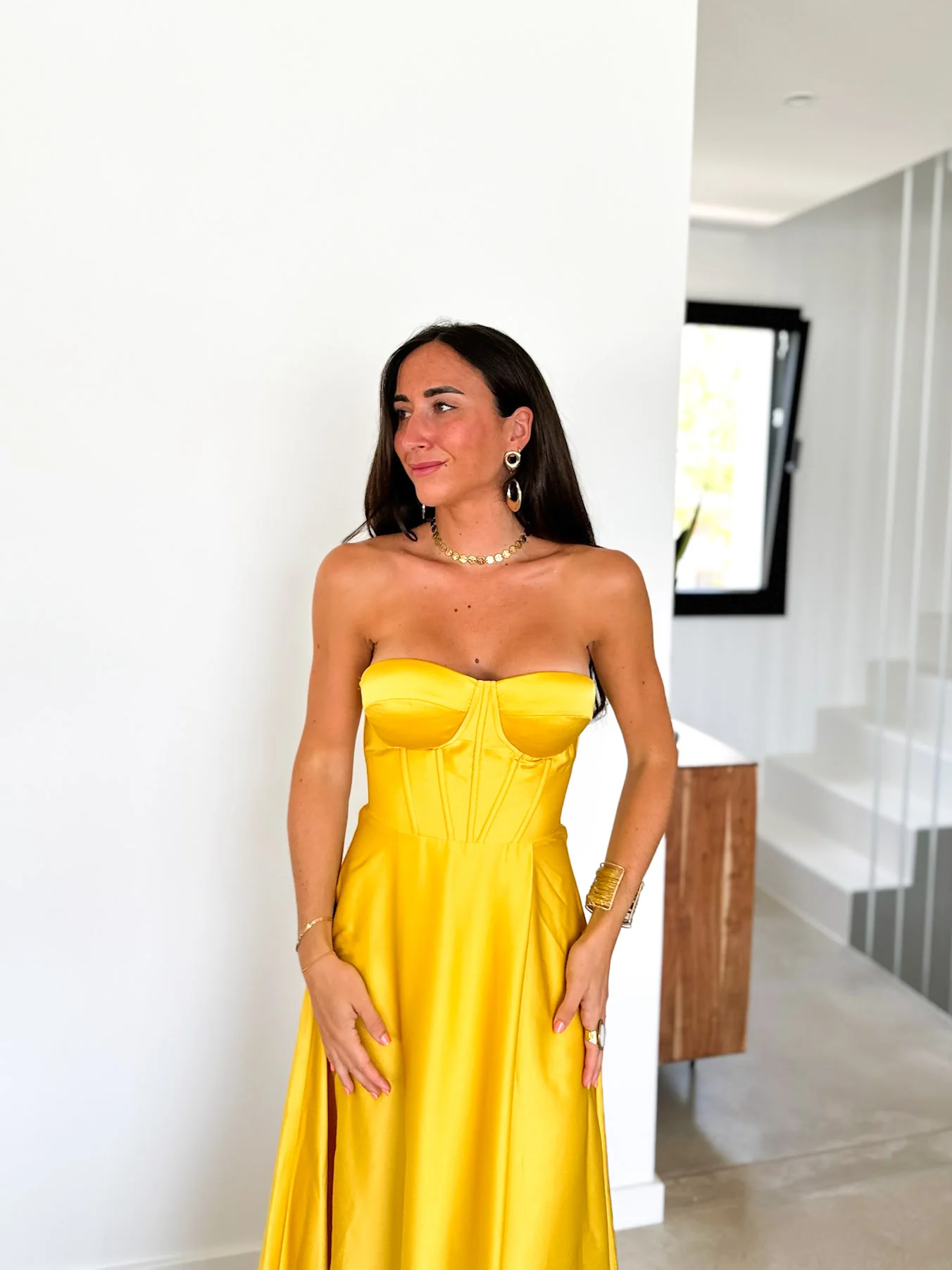Vestido corse palabra amarillo - Image 5