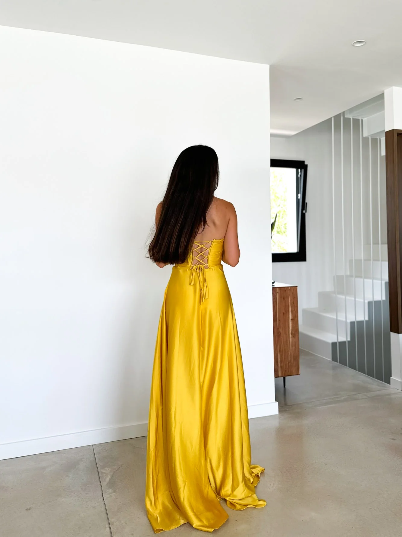 Vestido corse palabra amarillo - Image 7
