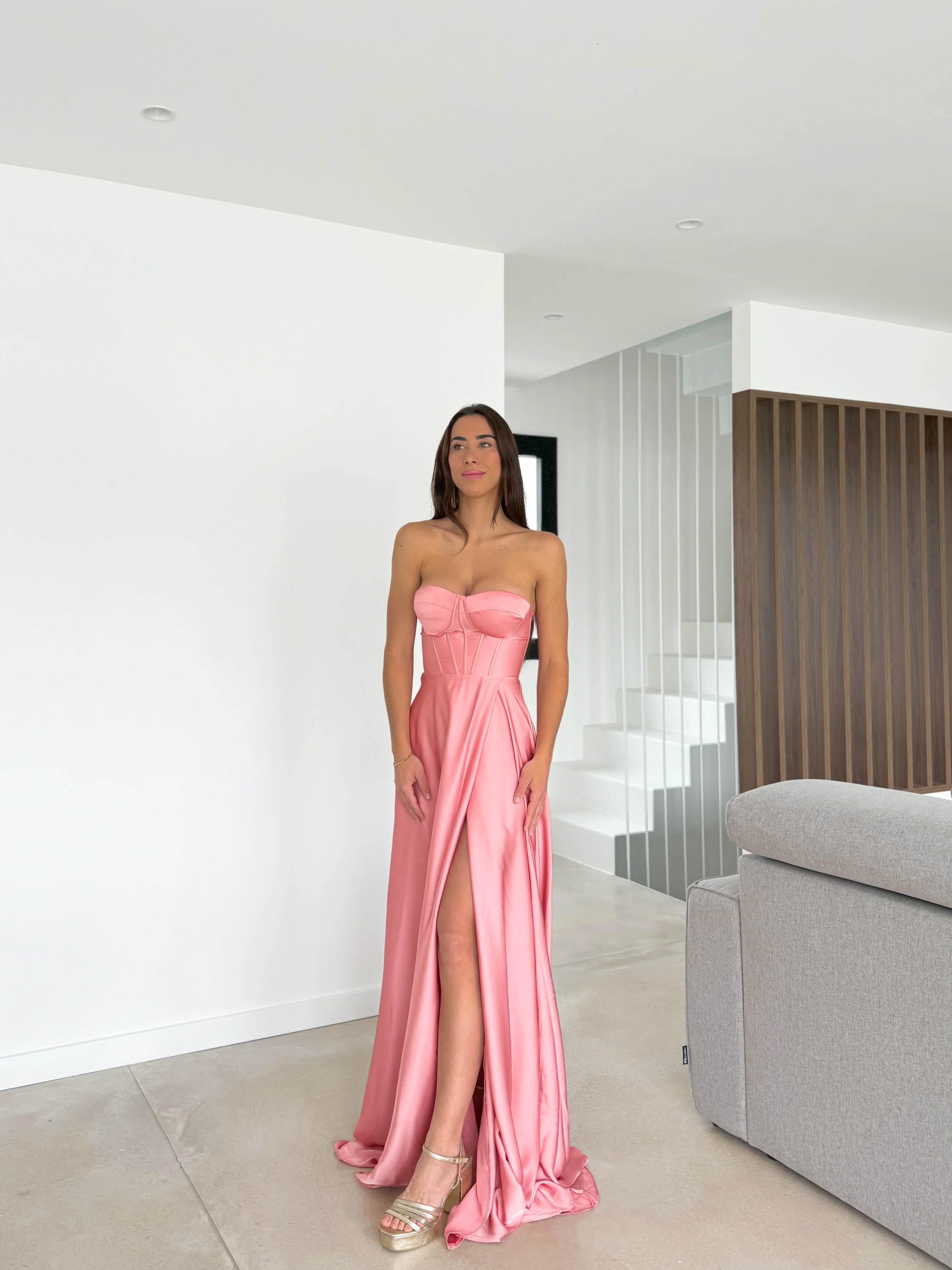 Vestido corse palabra coral - Image 5