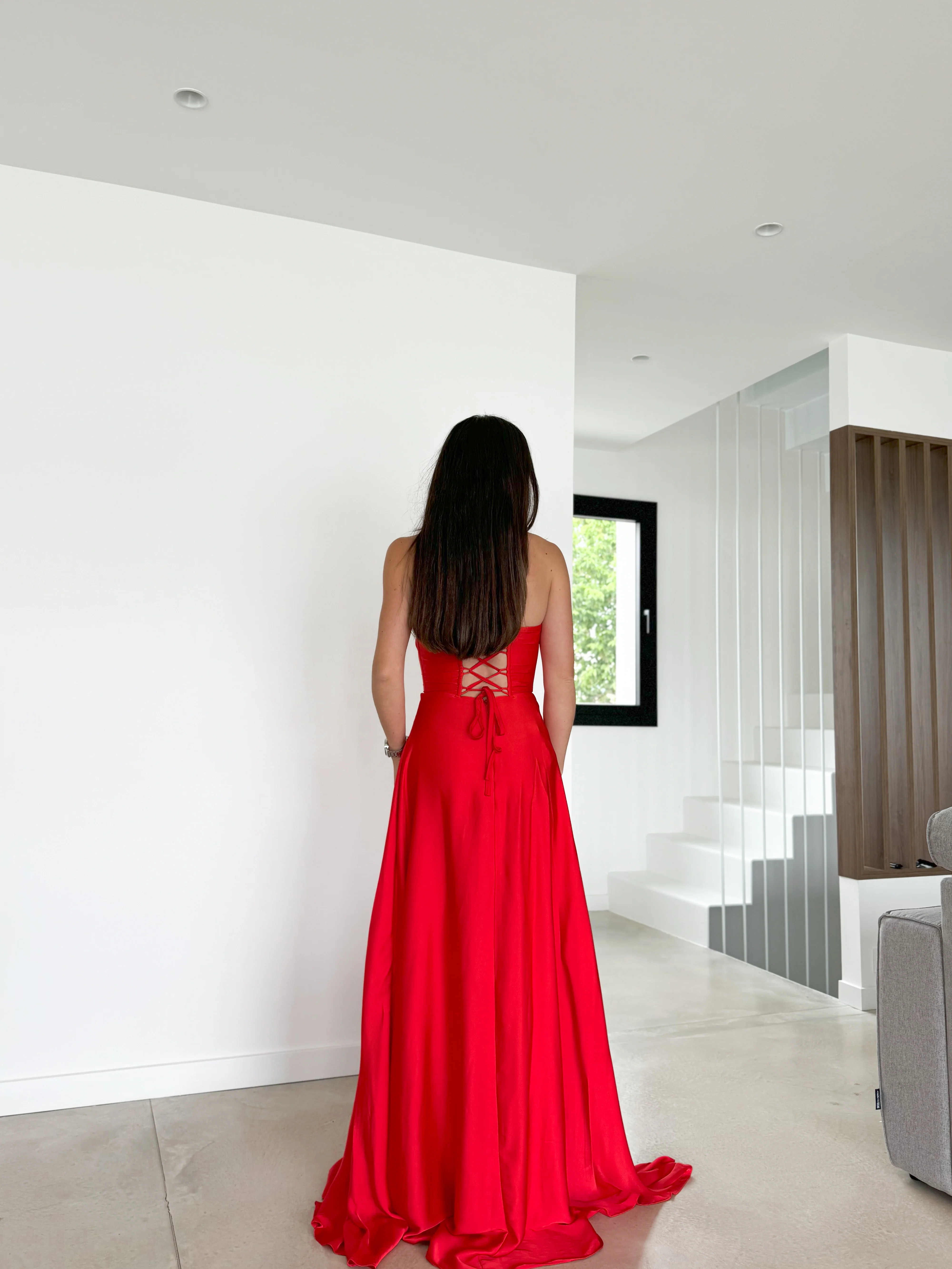 Vestido corse palabra rojo - Image 6
