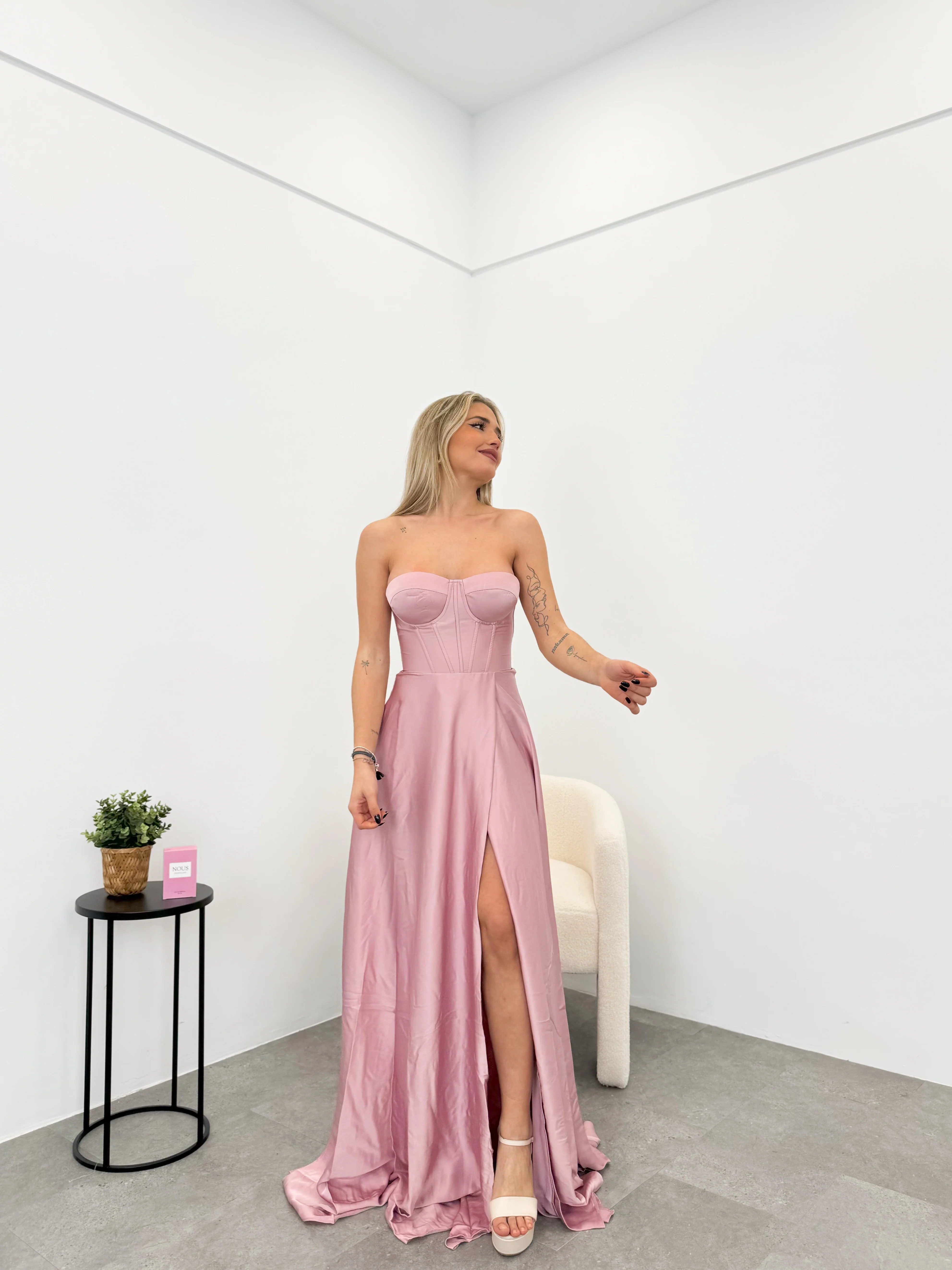 Vestido corse palabra rosa - Image 4