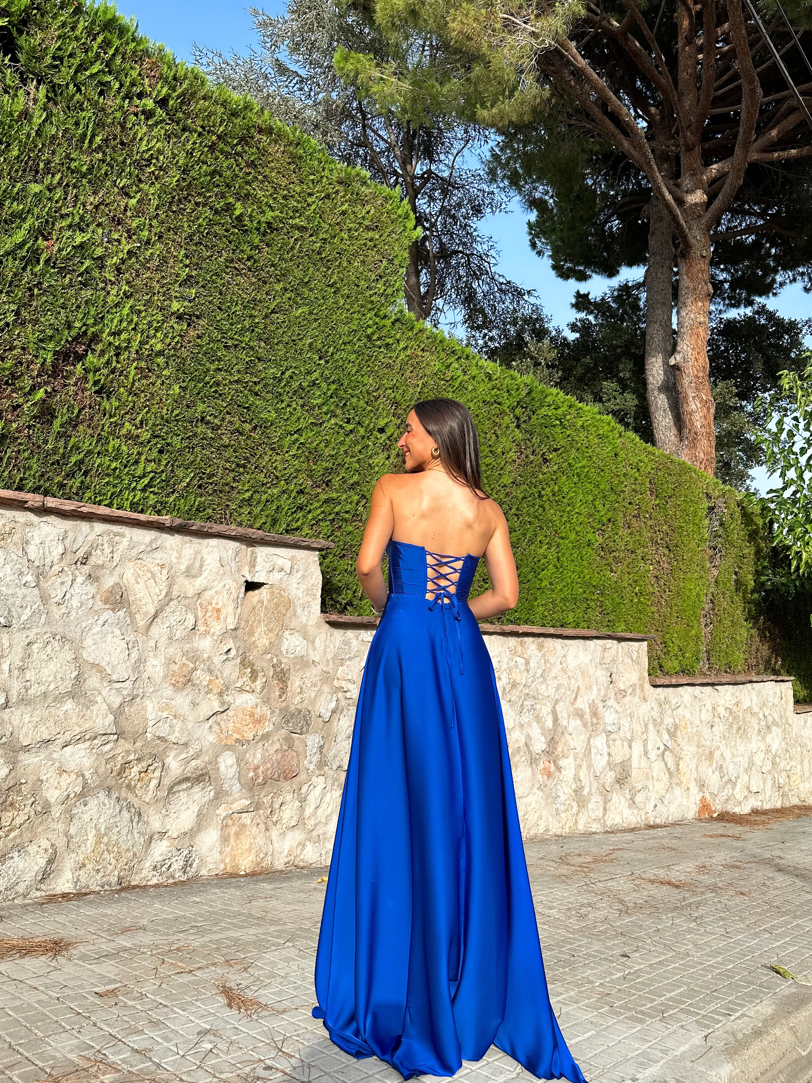 Vestido corse palabra azul - Image 3
