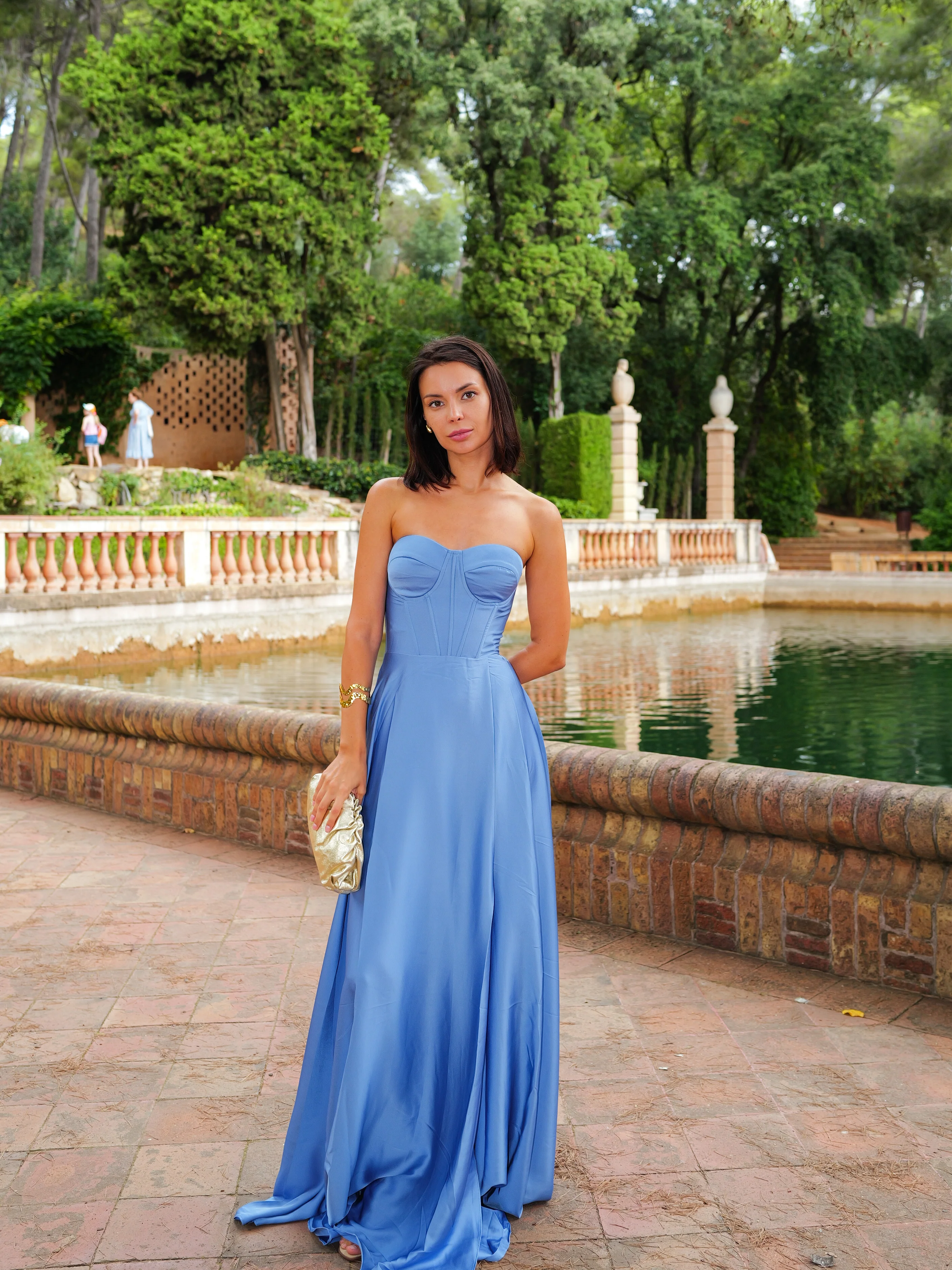 Vestido corse palabra celeste - Image 4