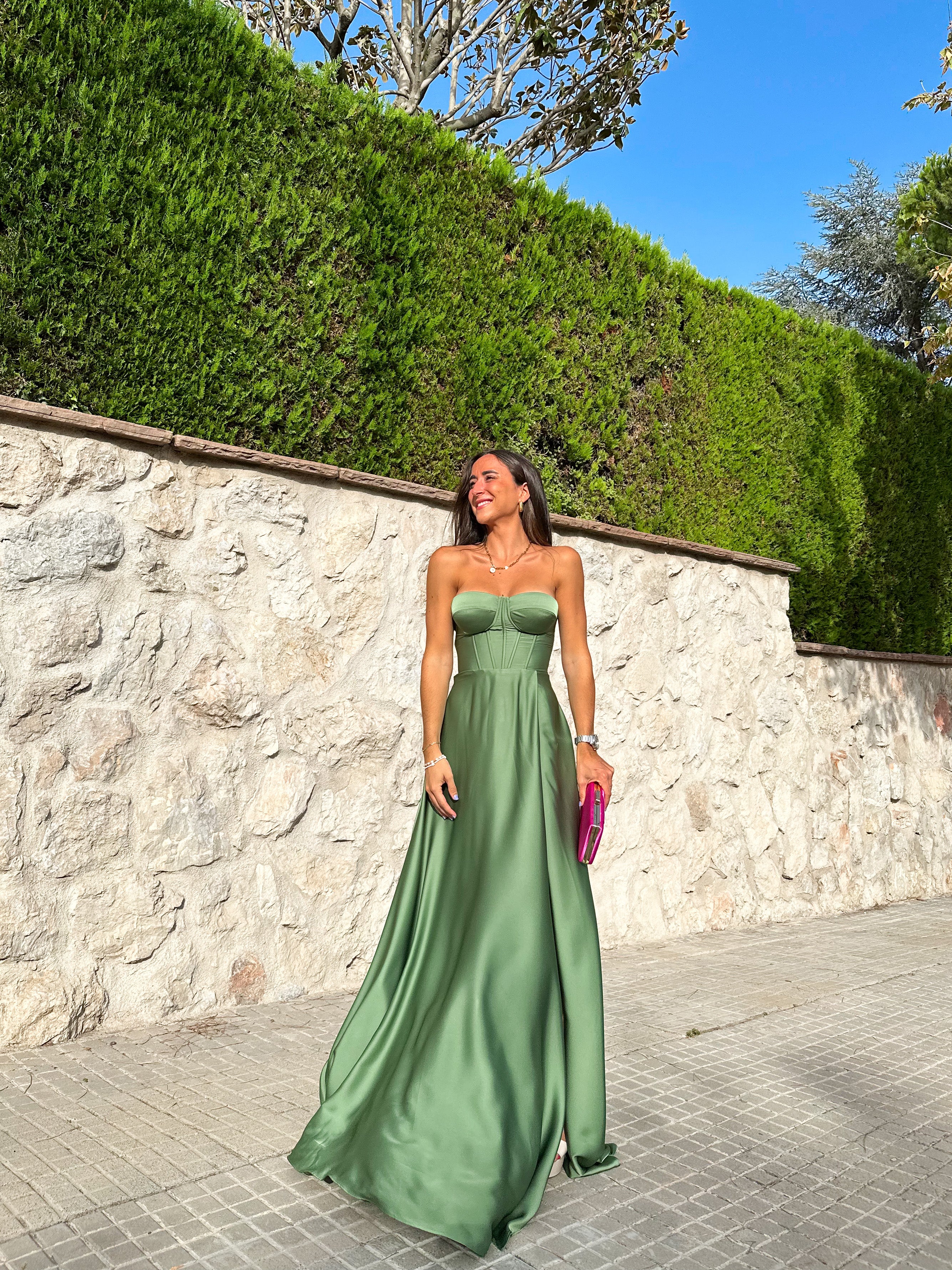 Vestido corse palabra oliva - Image 6