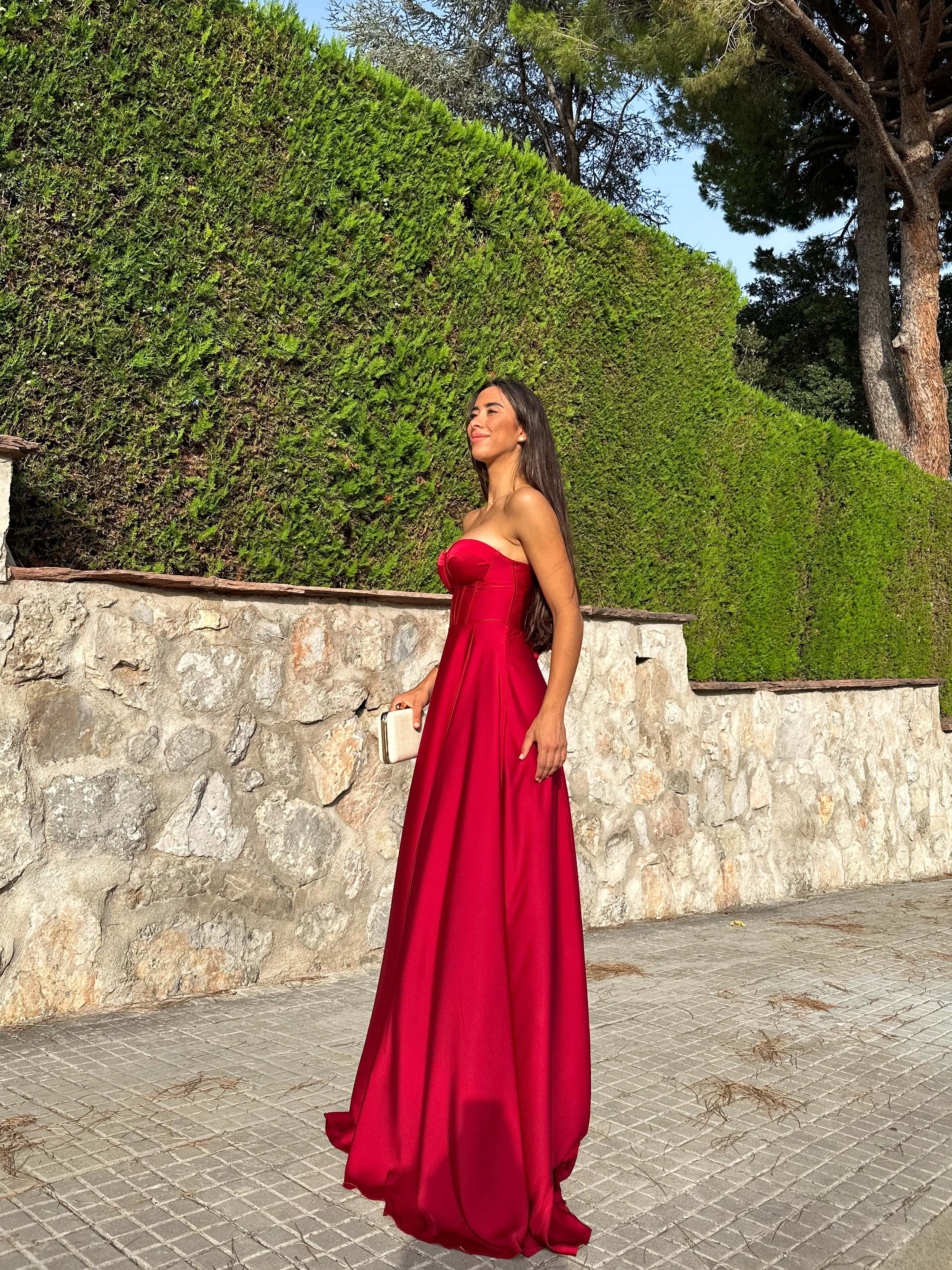 Vestido corse palabra vino - Image 5