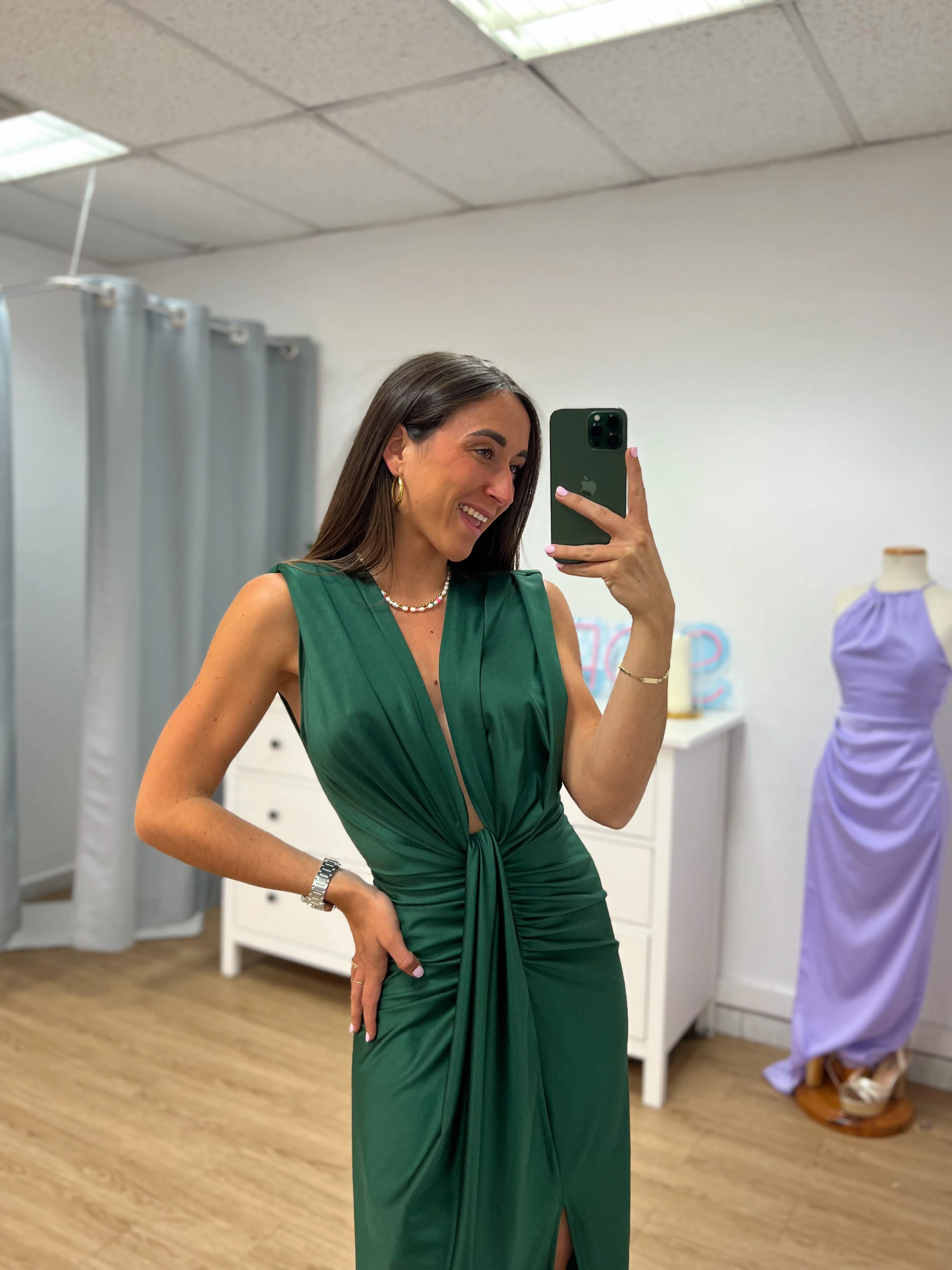 Vestido escote lazo botella - Image 4