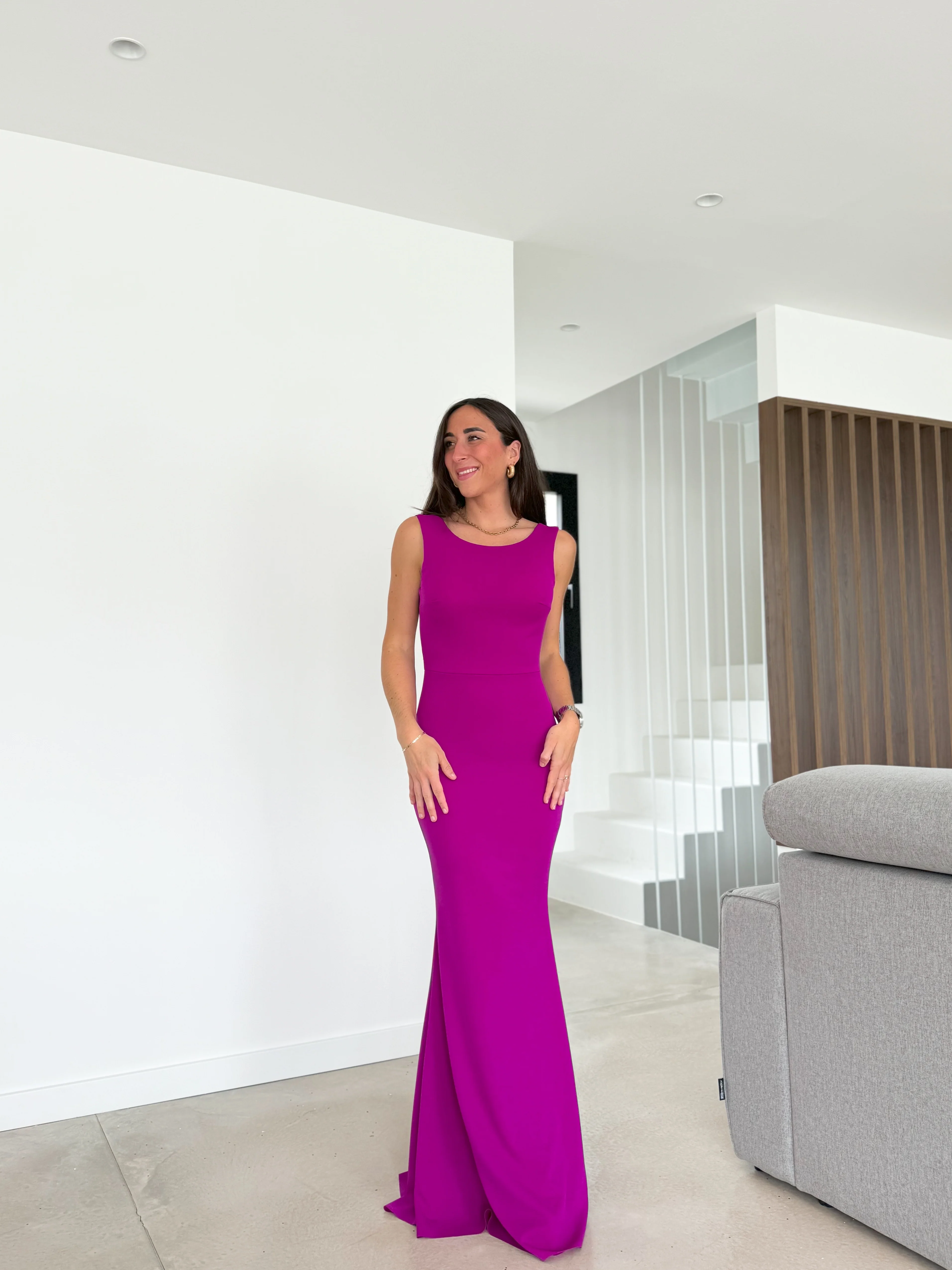 Vestido largo sirena buganvilla - Image 3