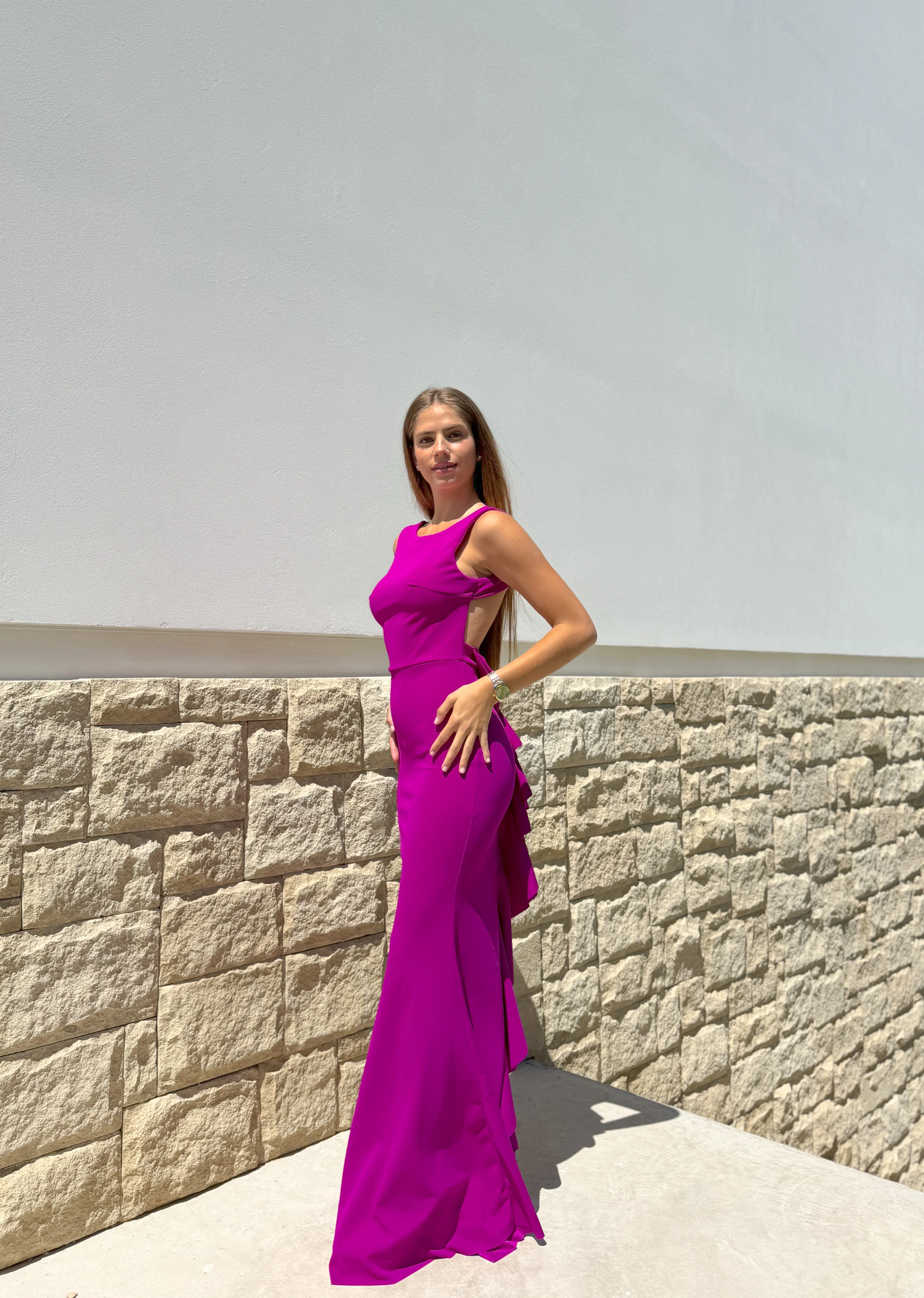 Vestido largo sirena buganvilla - Image 9