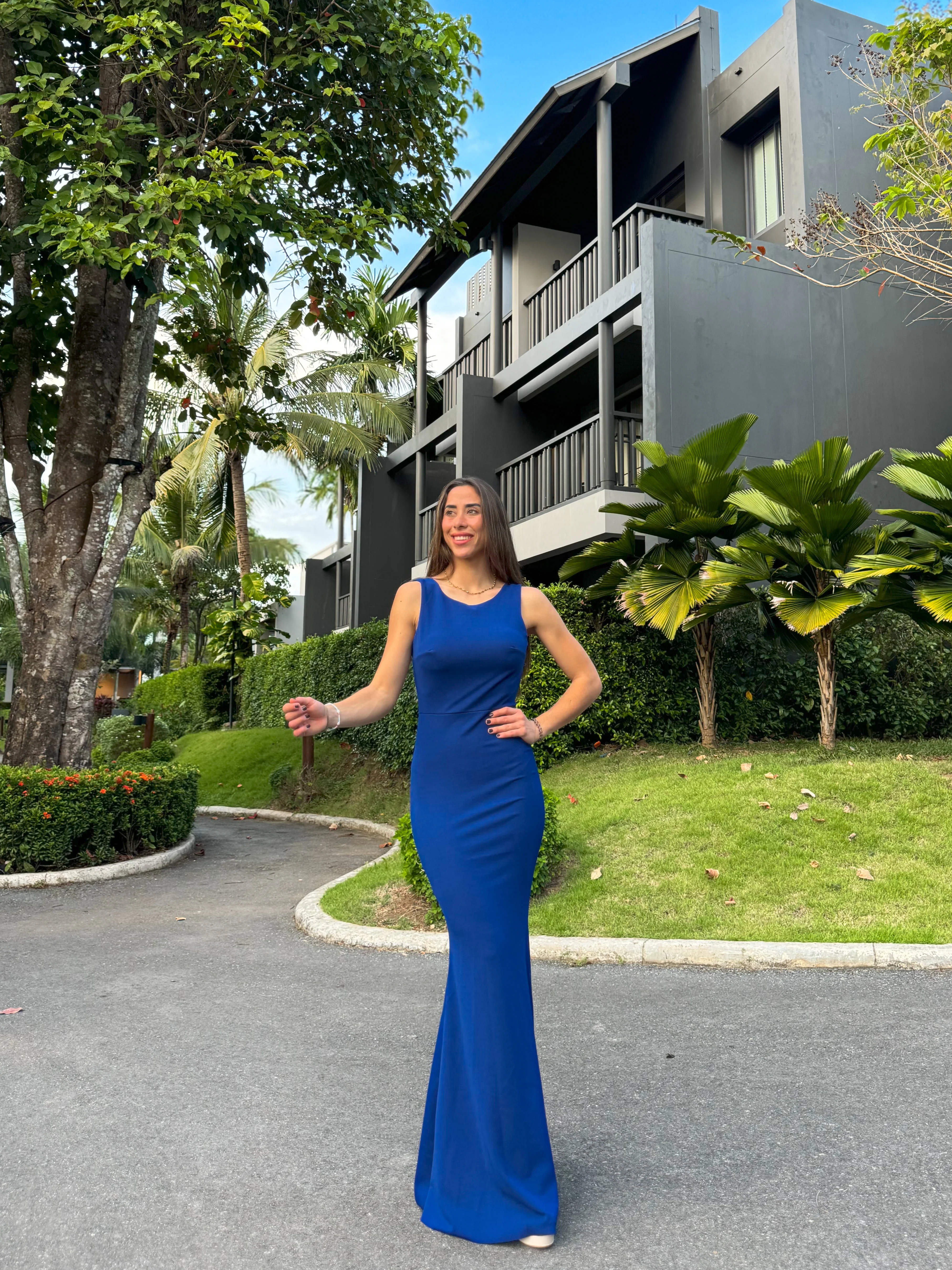 Vestido largo sirena klein - Image 3