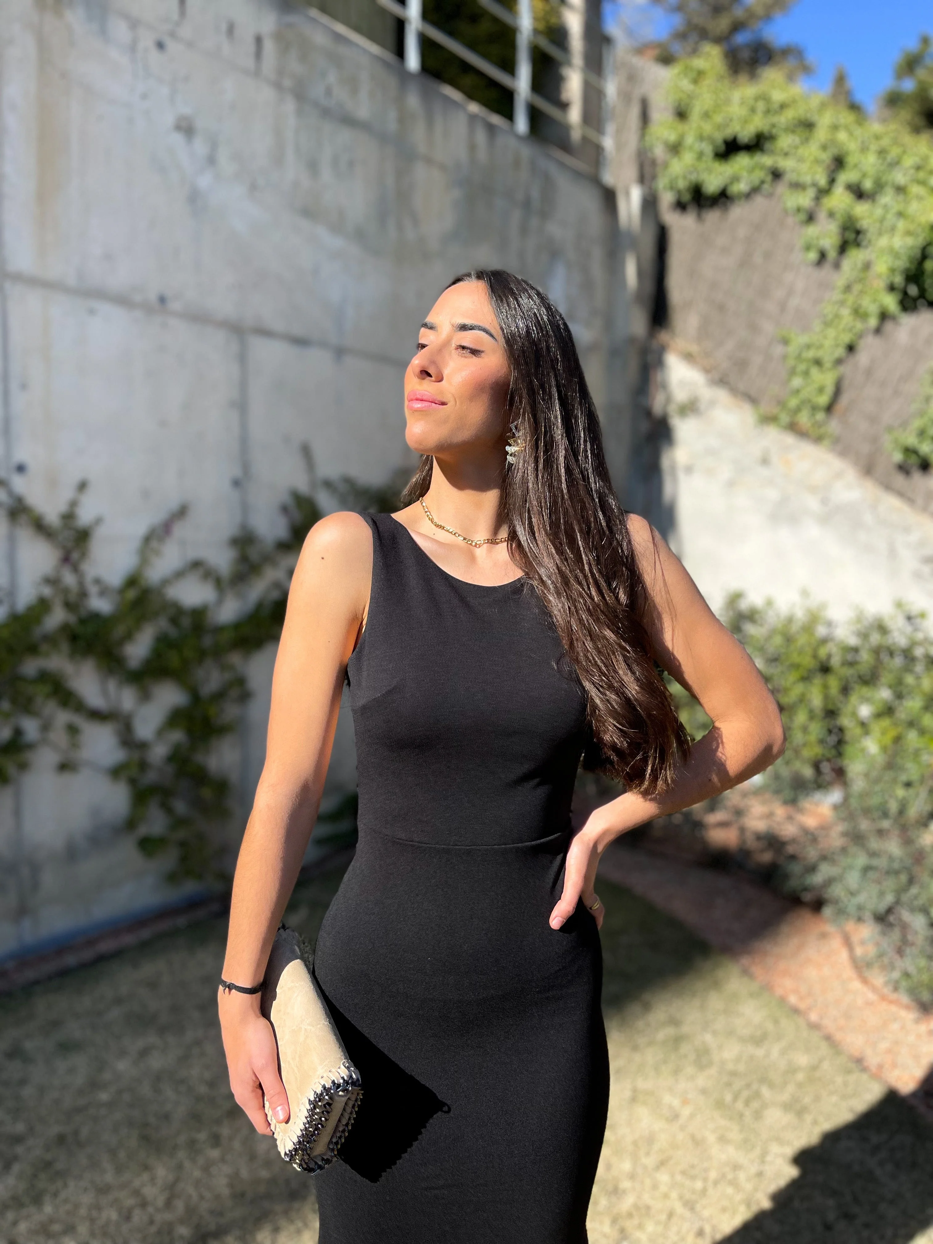 Vestido largo sirena negro - Image 4