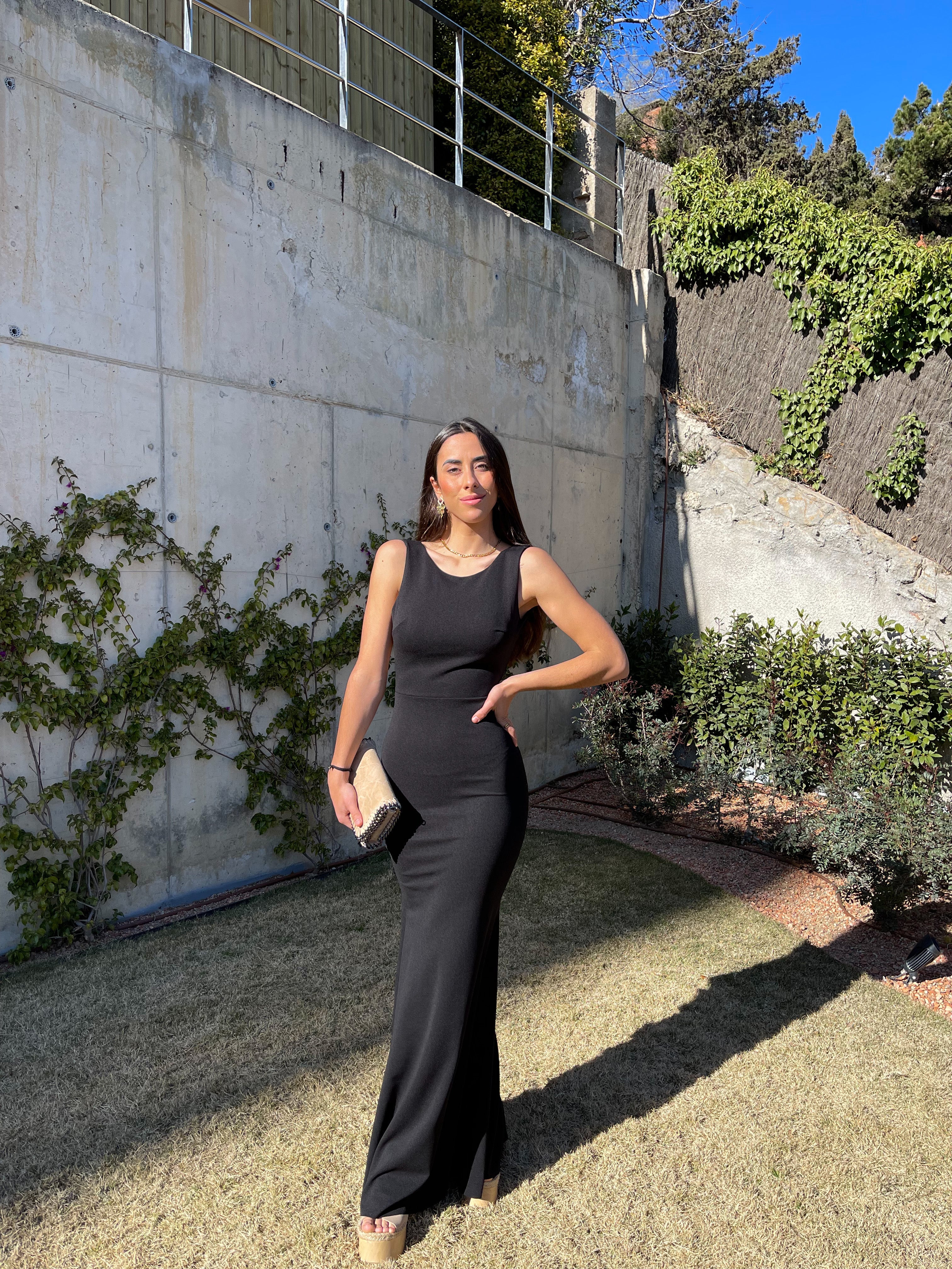 Vestido largo sirena negro - Image 6