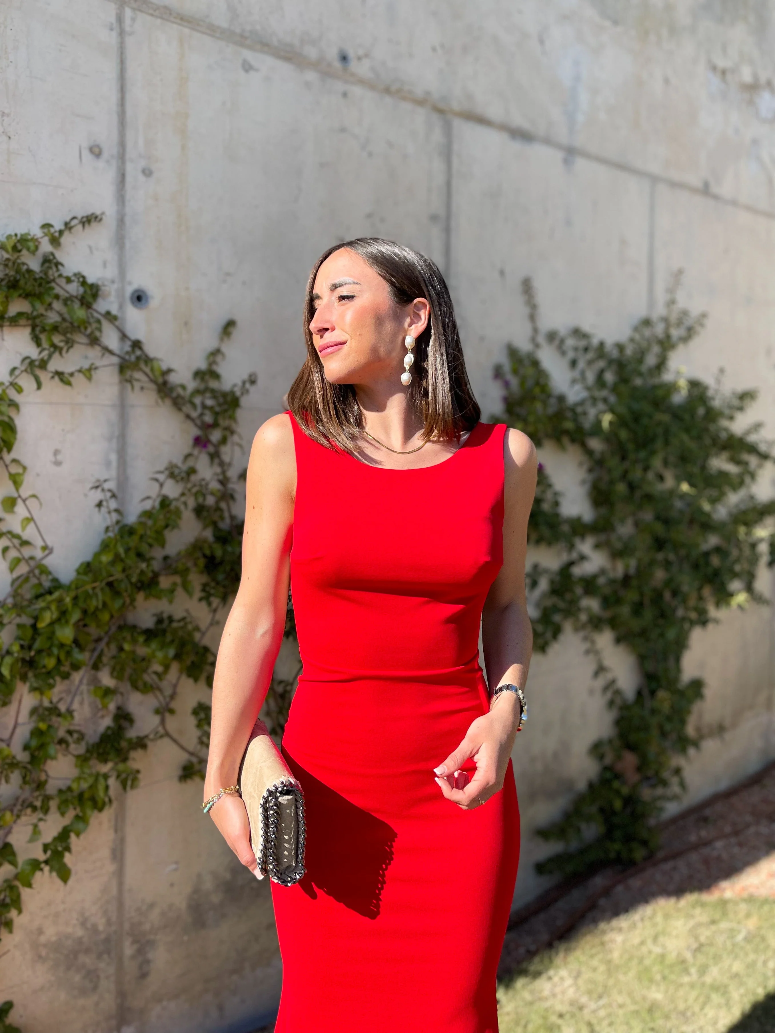 Vestido largo sirena rojo - Image 3