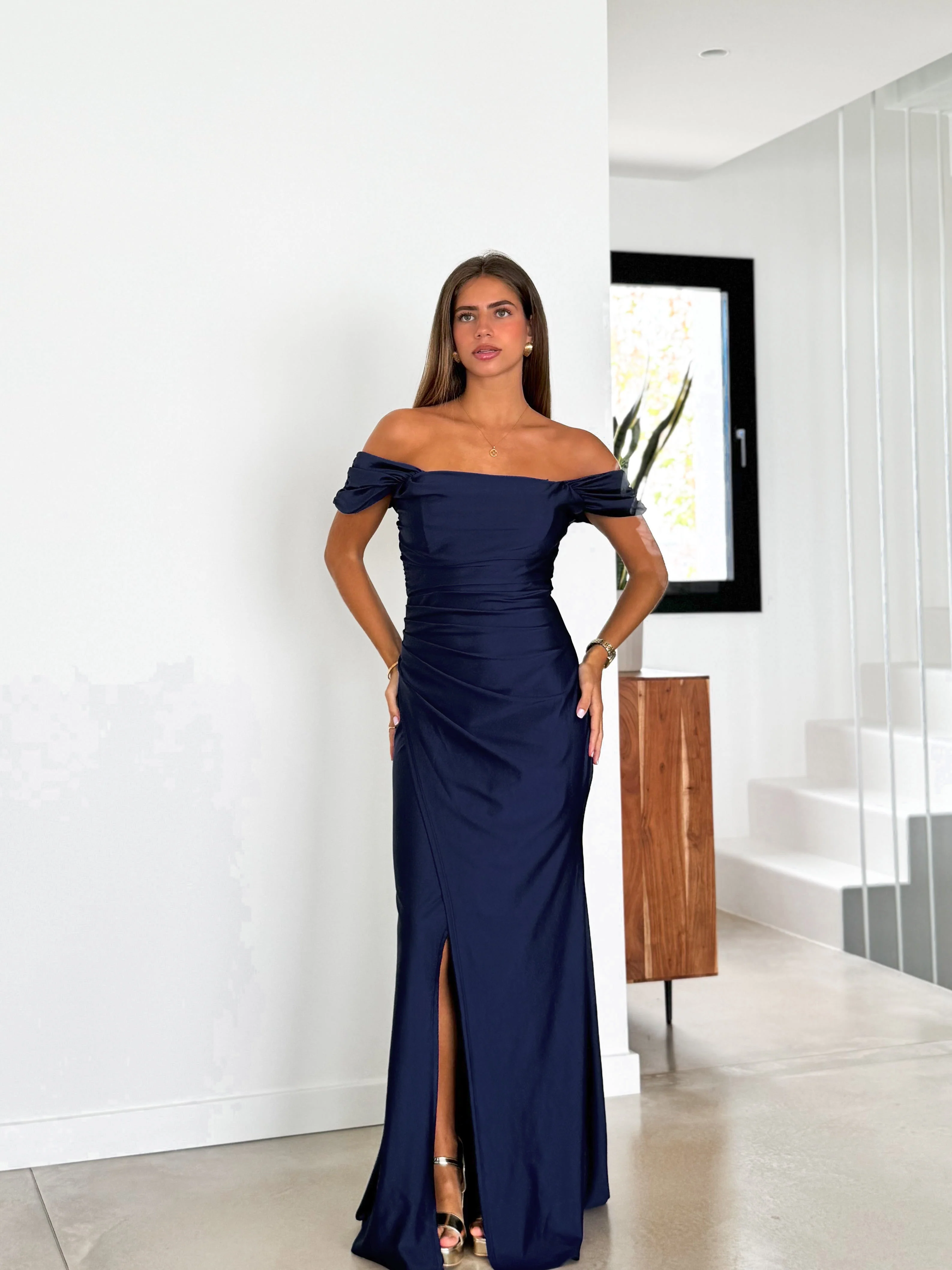 Vestido palabra manguito marino - Image 8