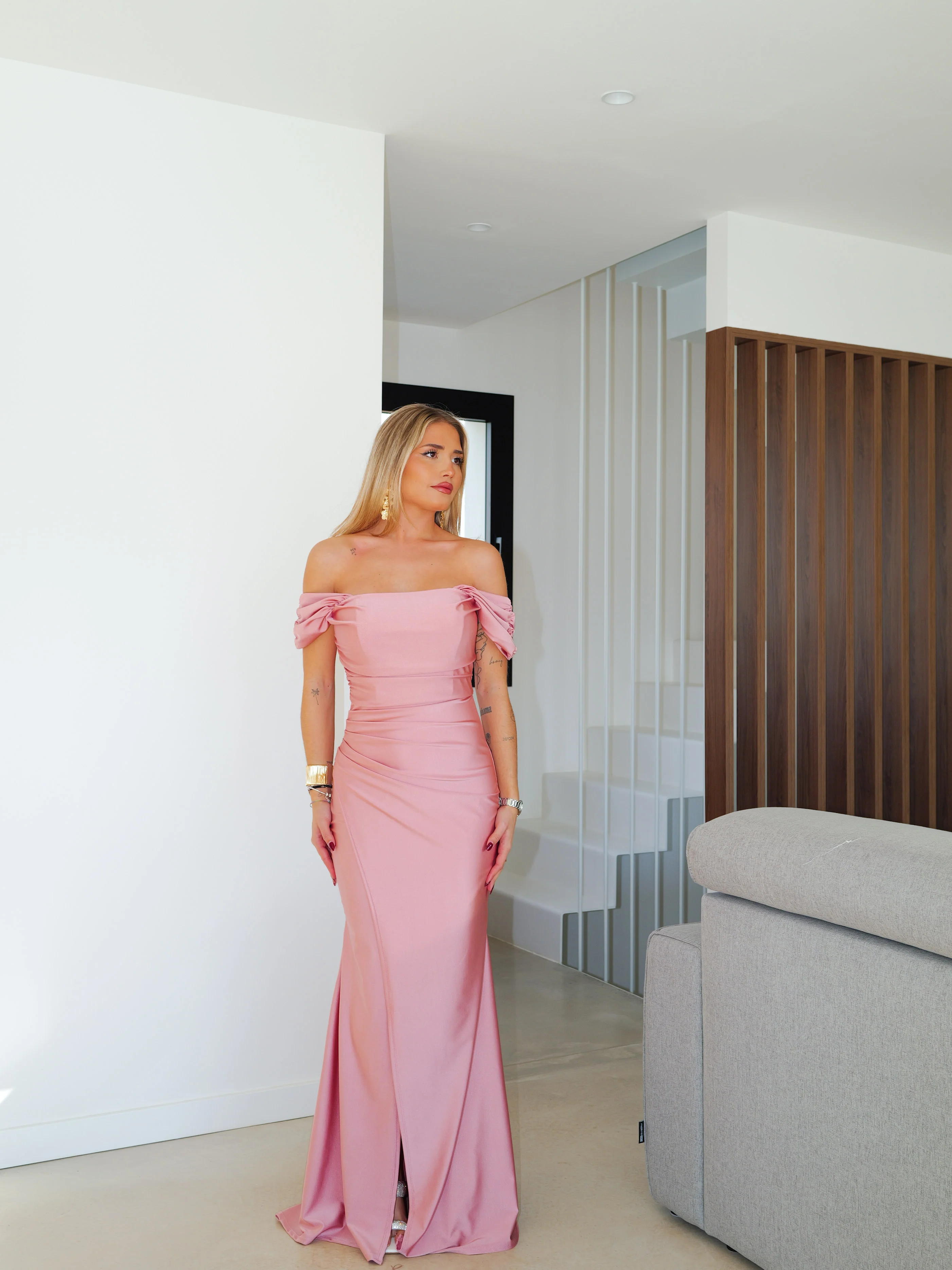 Vestido palabra manguito rosa - Image 6