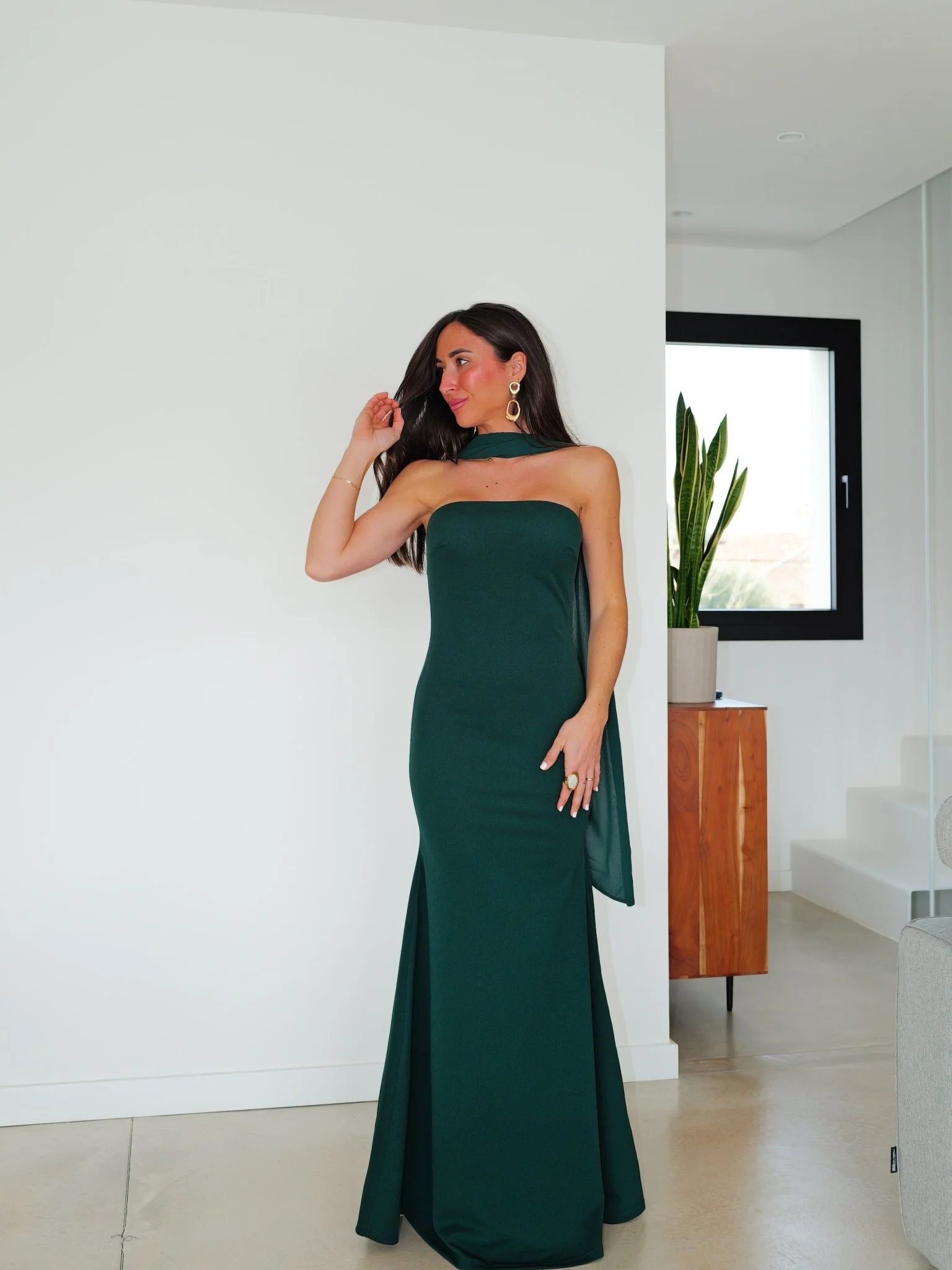 Vestido sirena choker tulle botella - Image 9