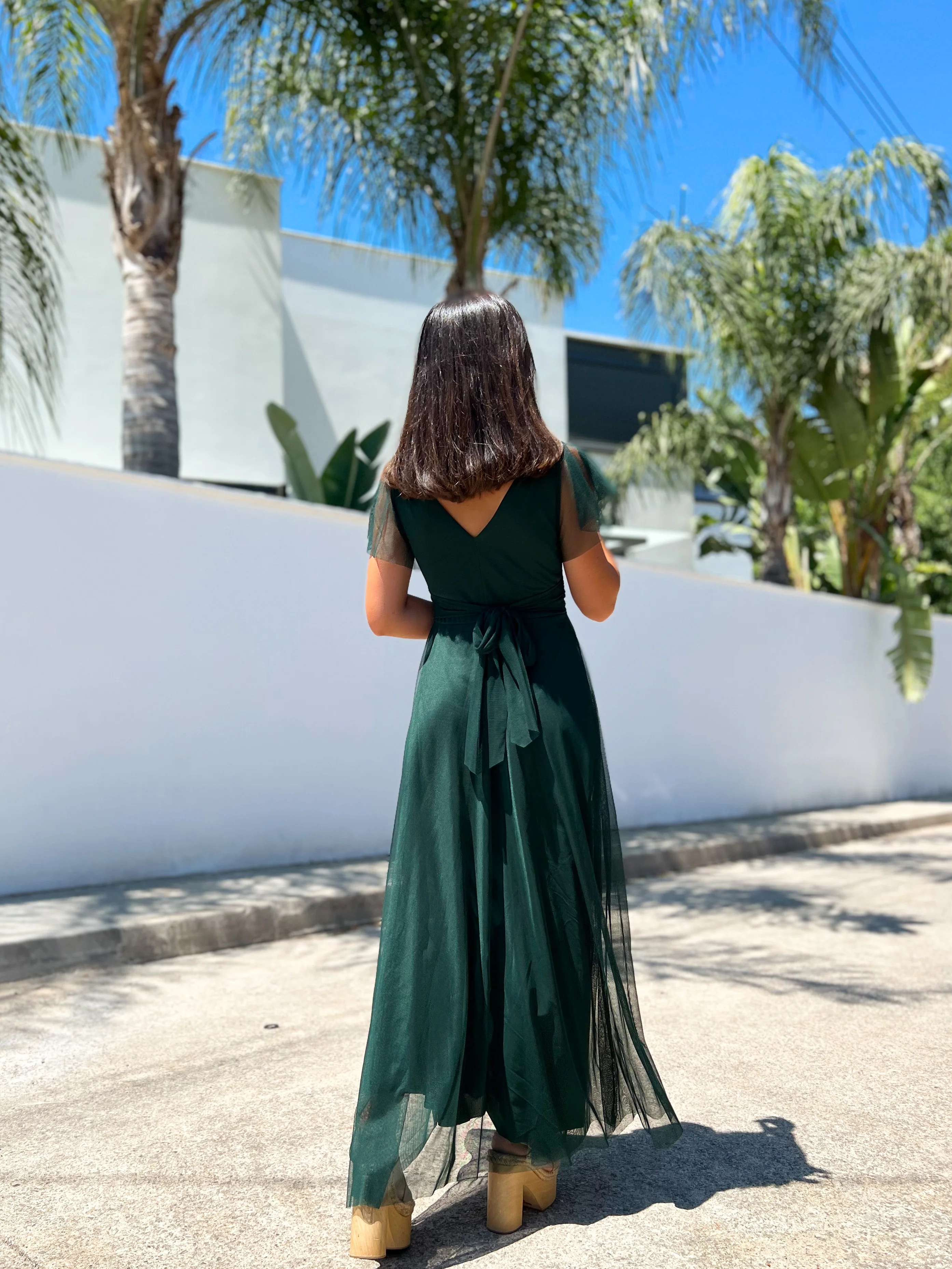 Vestido tulle manga botella - Image 3