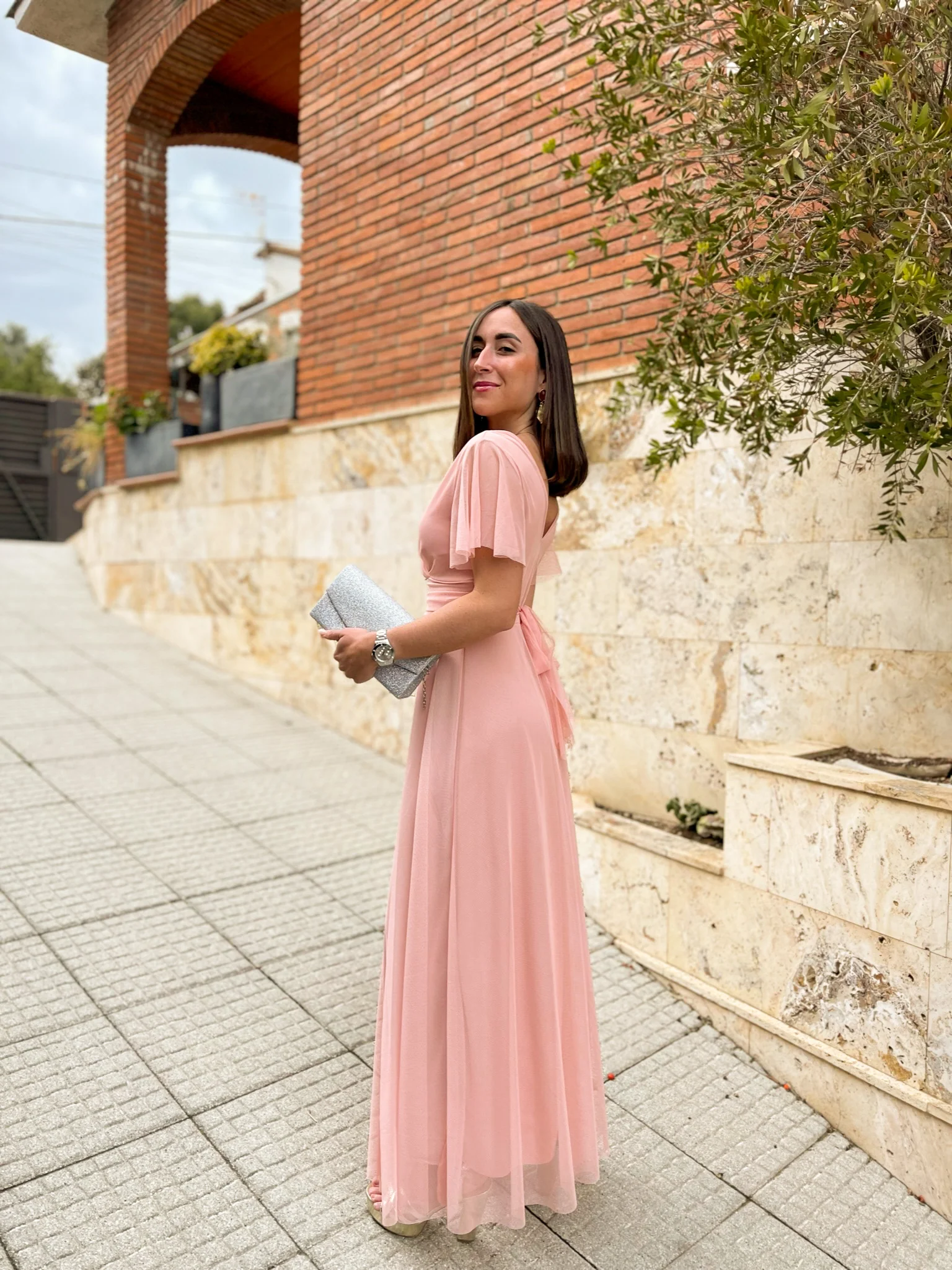 Vestido tulle manga rosa - Image 3