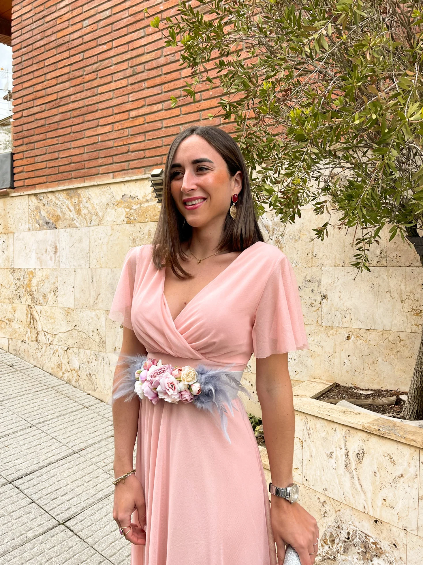 Vestido tulle manga rosa - Image 4