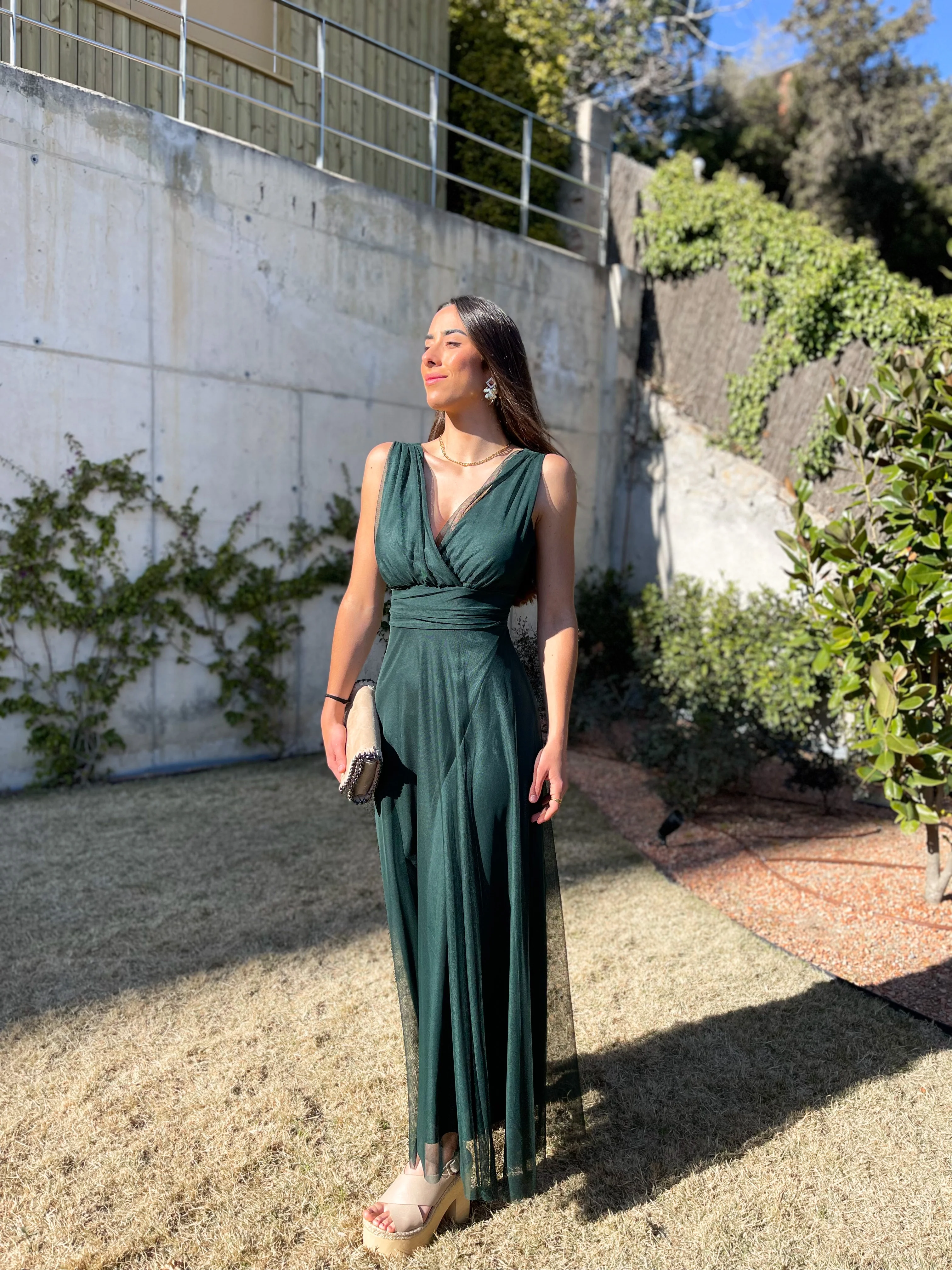 Vestido tulle pico botella - Image 3