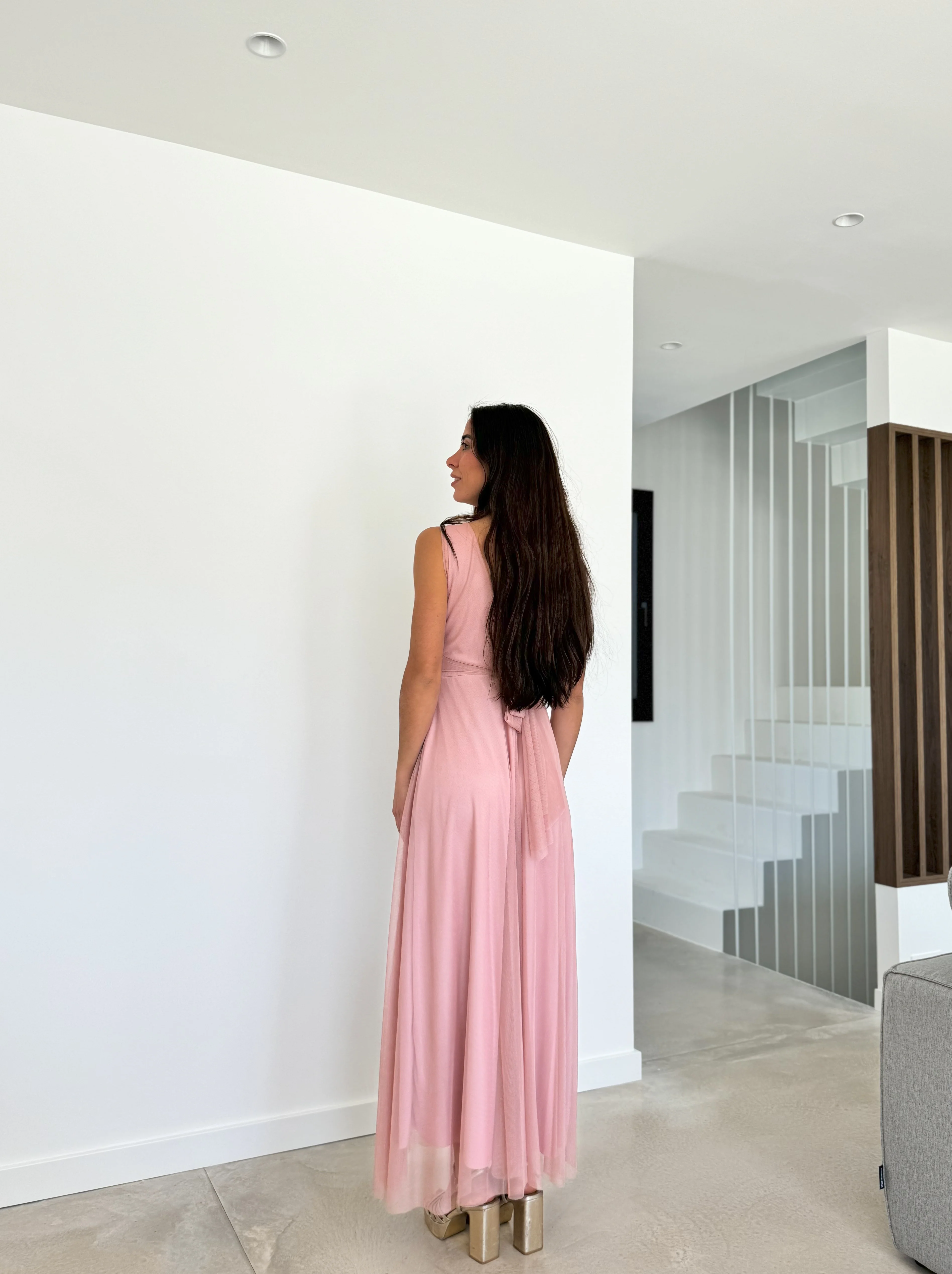 Vestido tulle pico rosa - Image 3