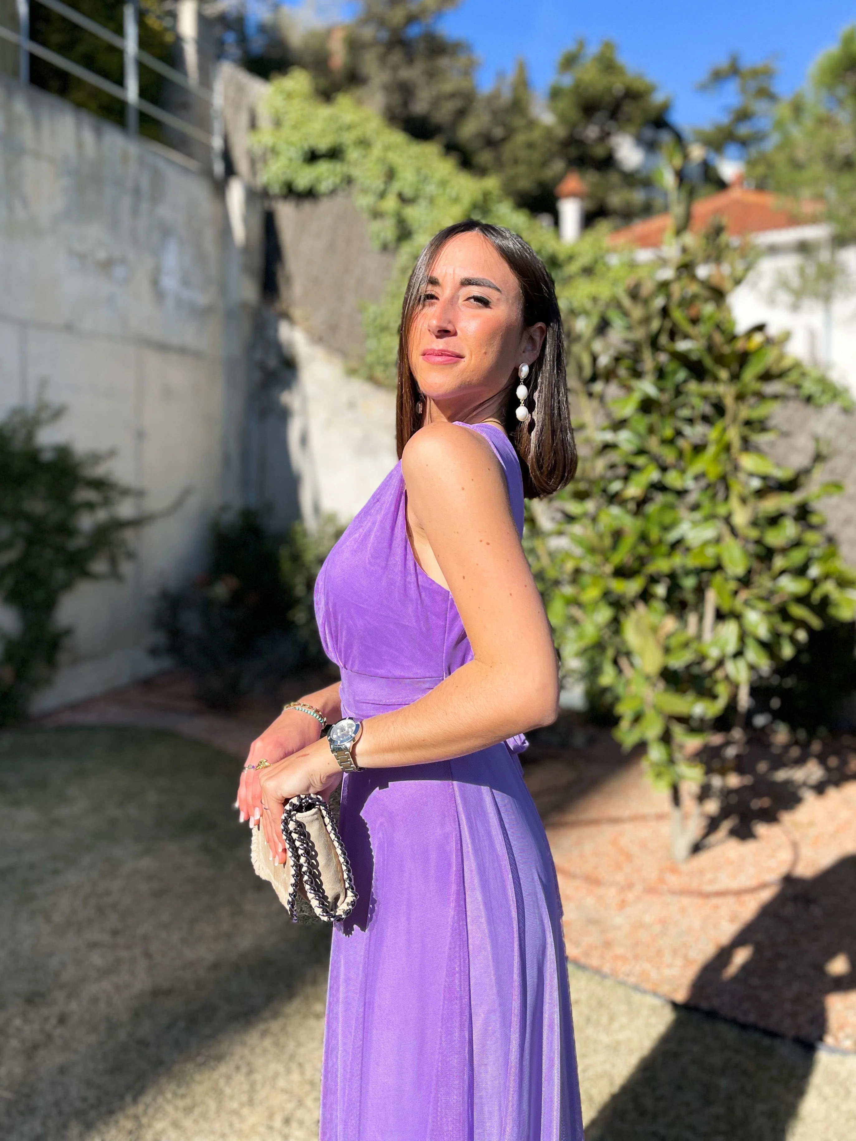 Vestido tulle pico lila - Image 5